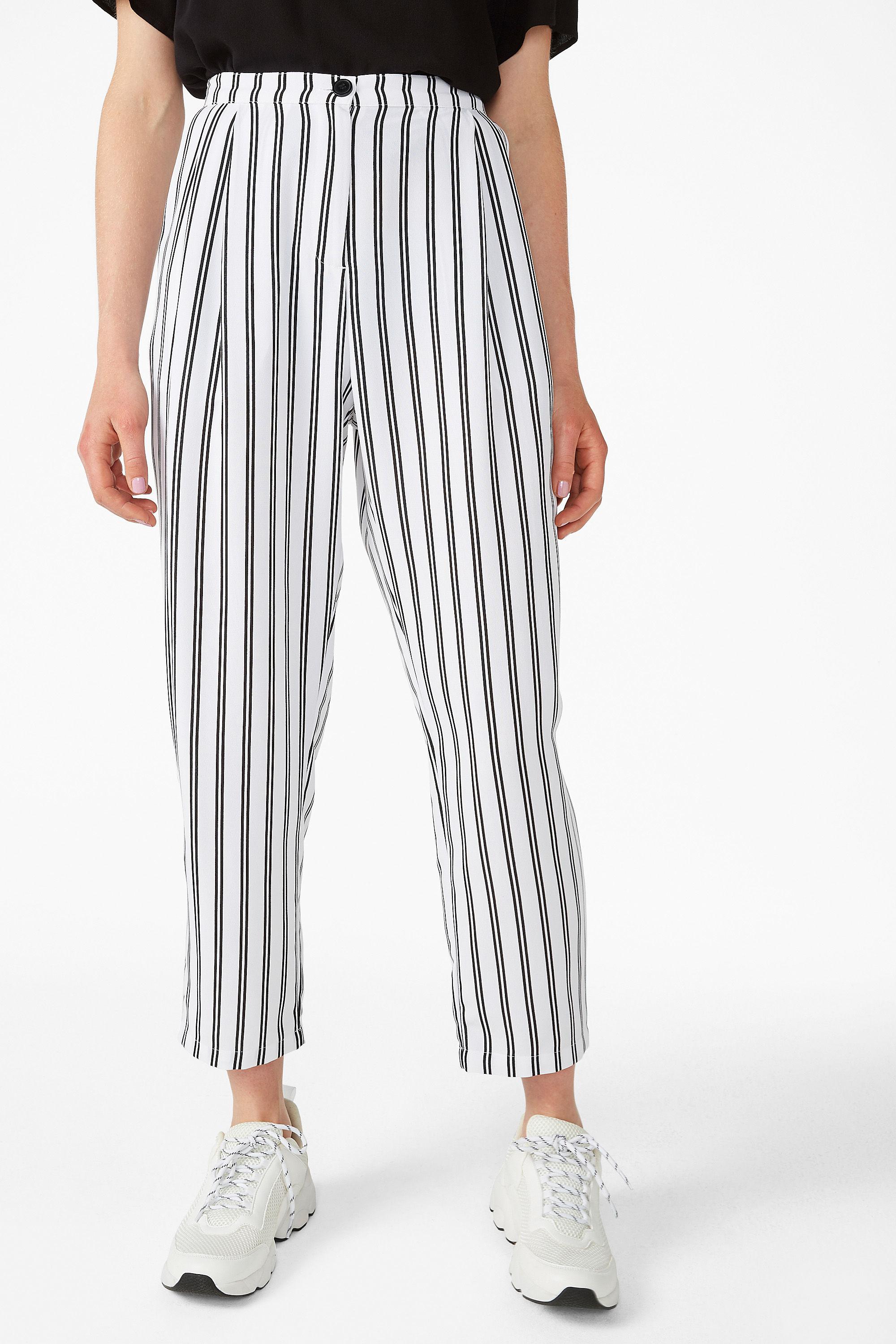 monki striped trousers