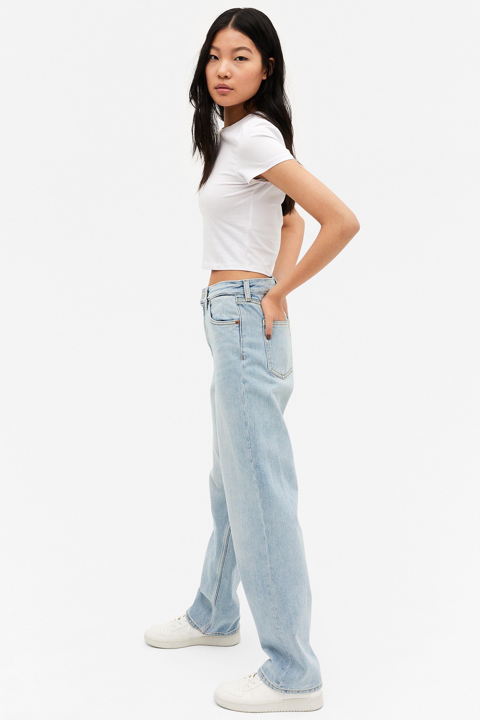 Monki Denim Taiki Straight Leg Light 