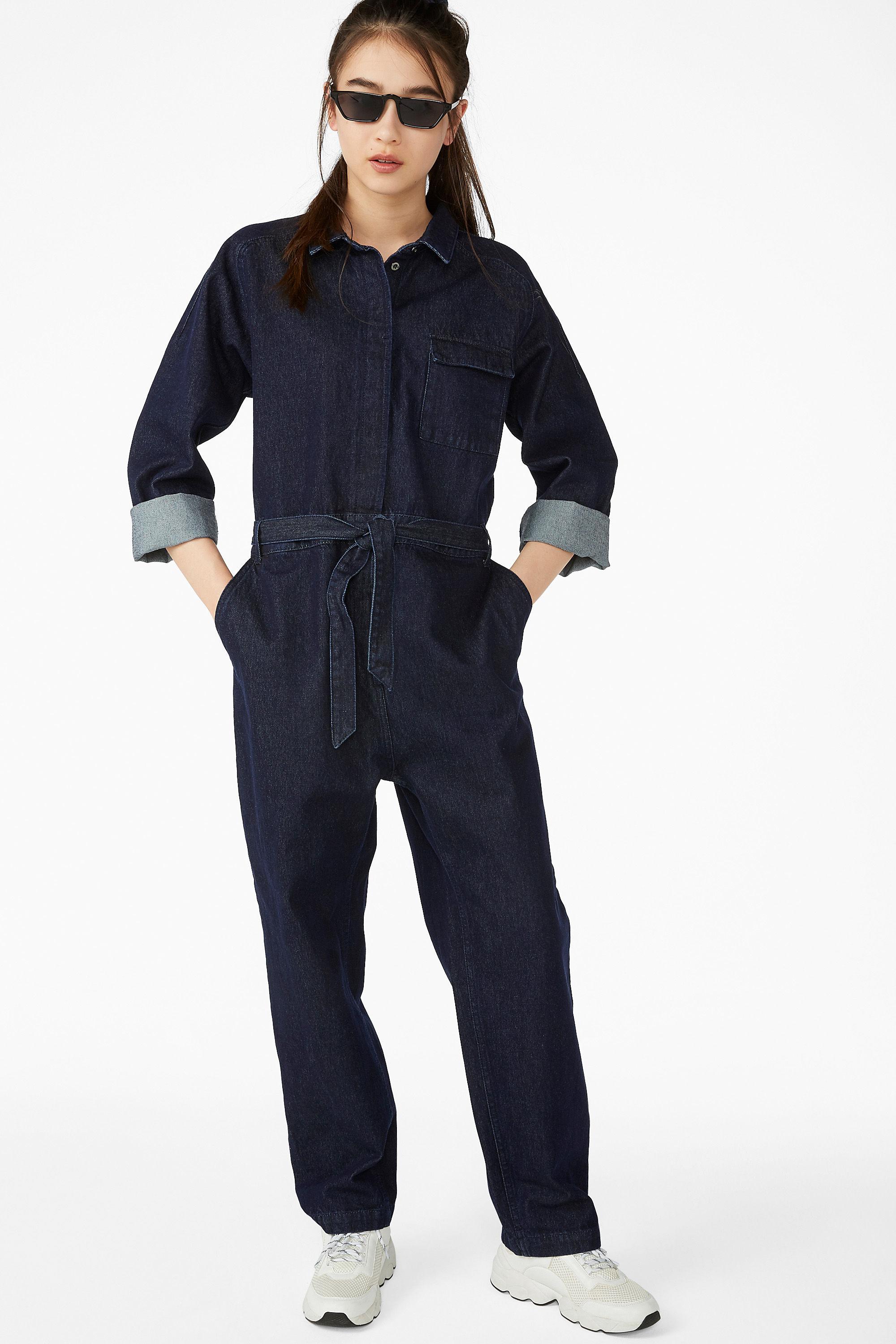 monki denim boiler suit