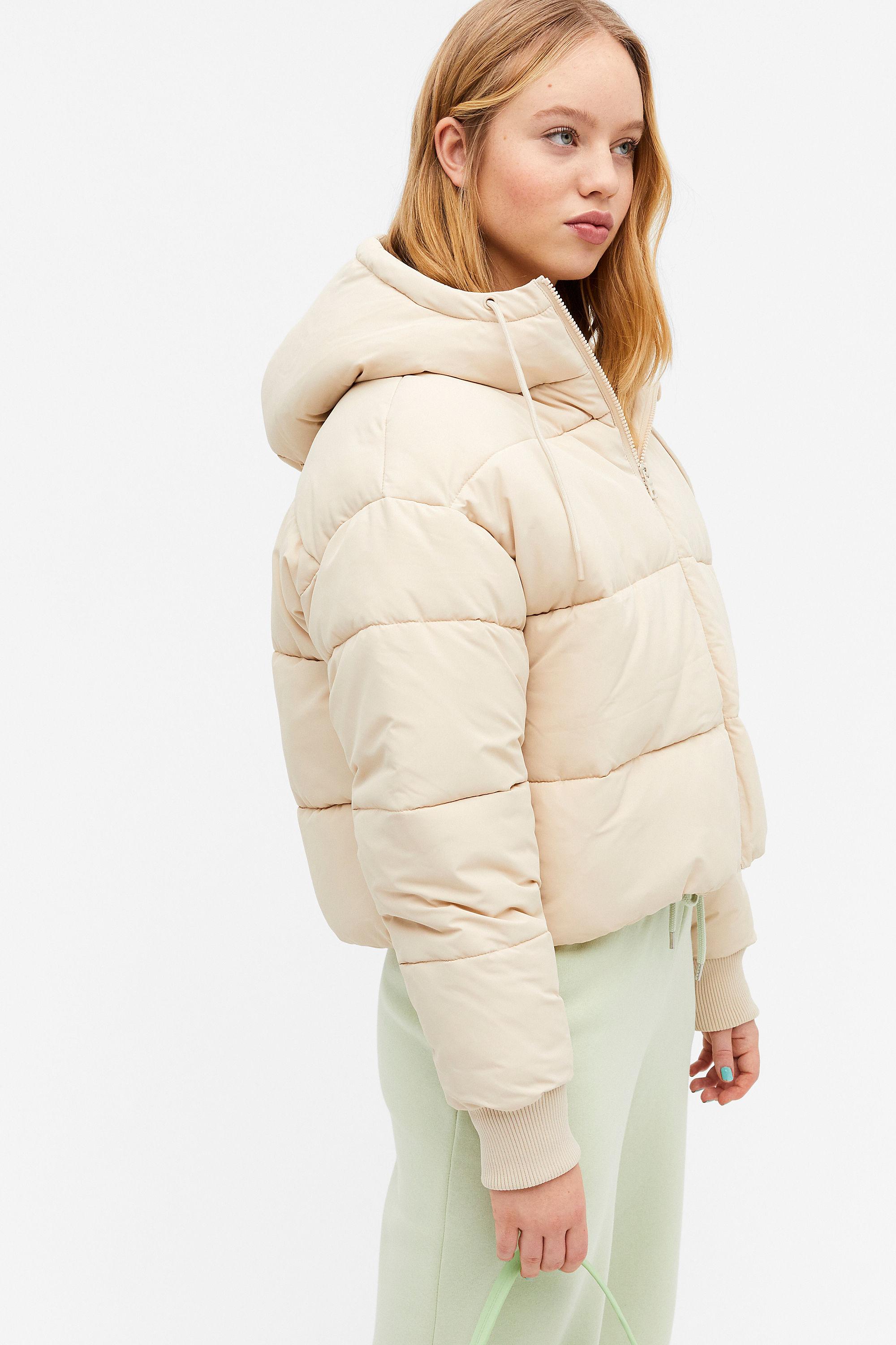 monki cropped puffer jacket