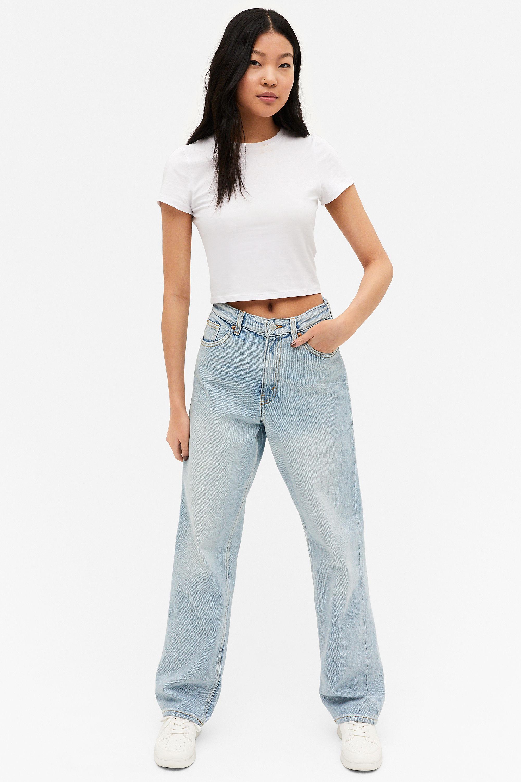 Monki Denim Taiki Straight Leg Light 