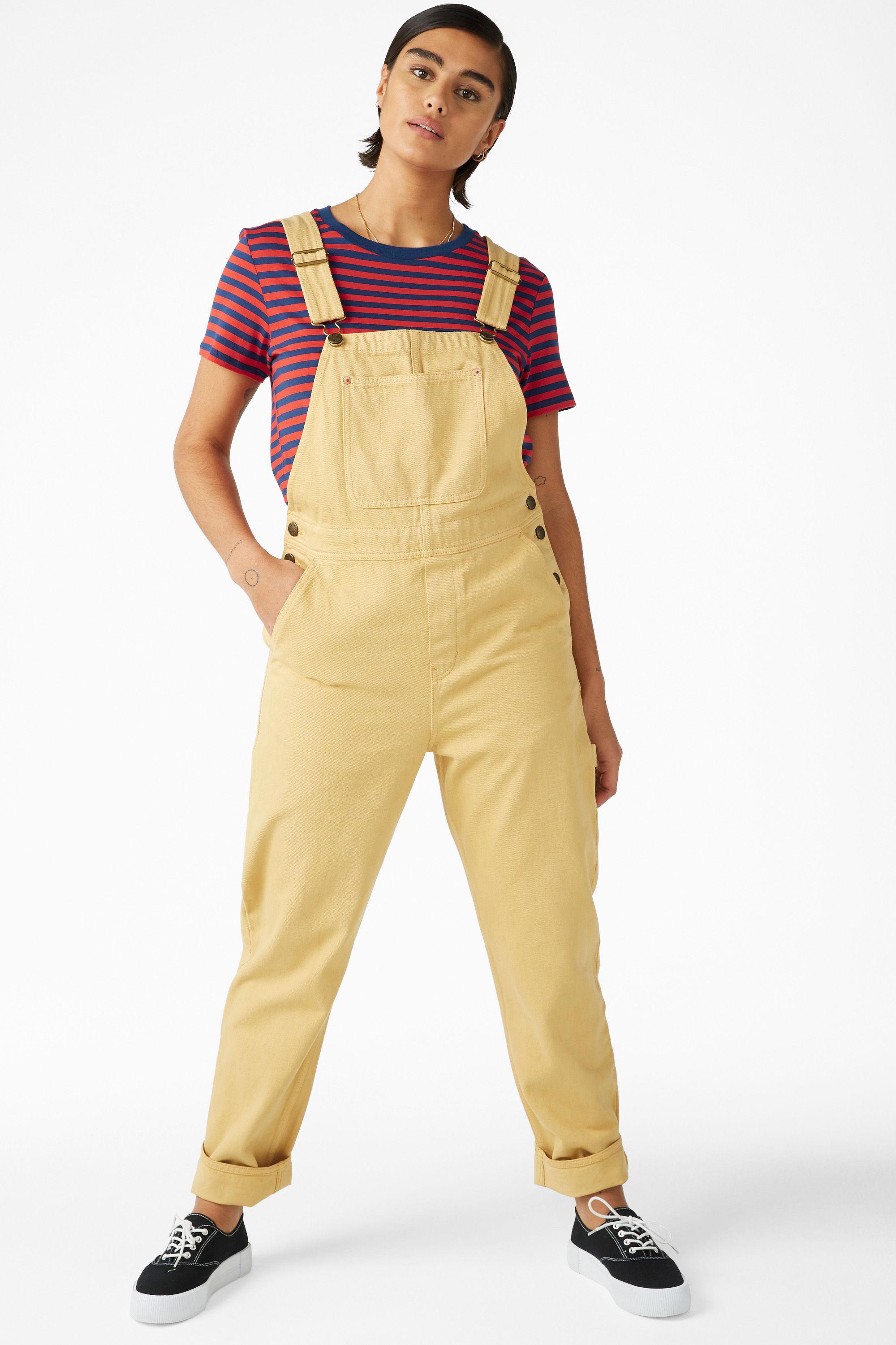 monki yellow dungarees