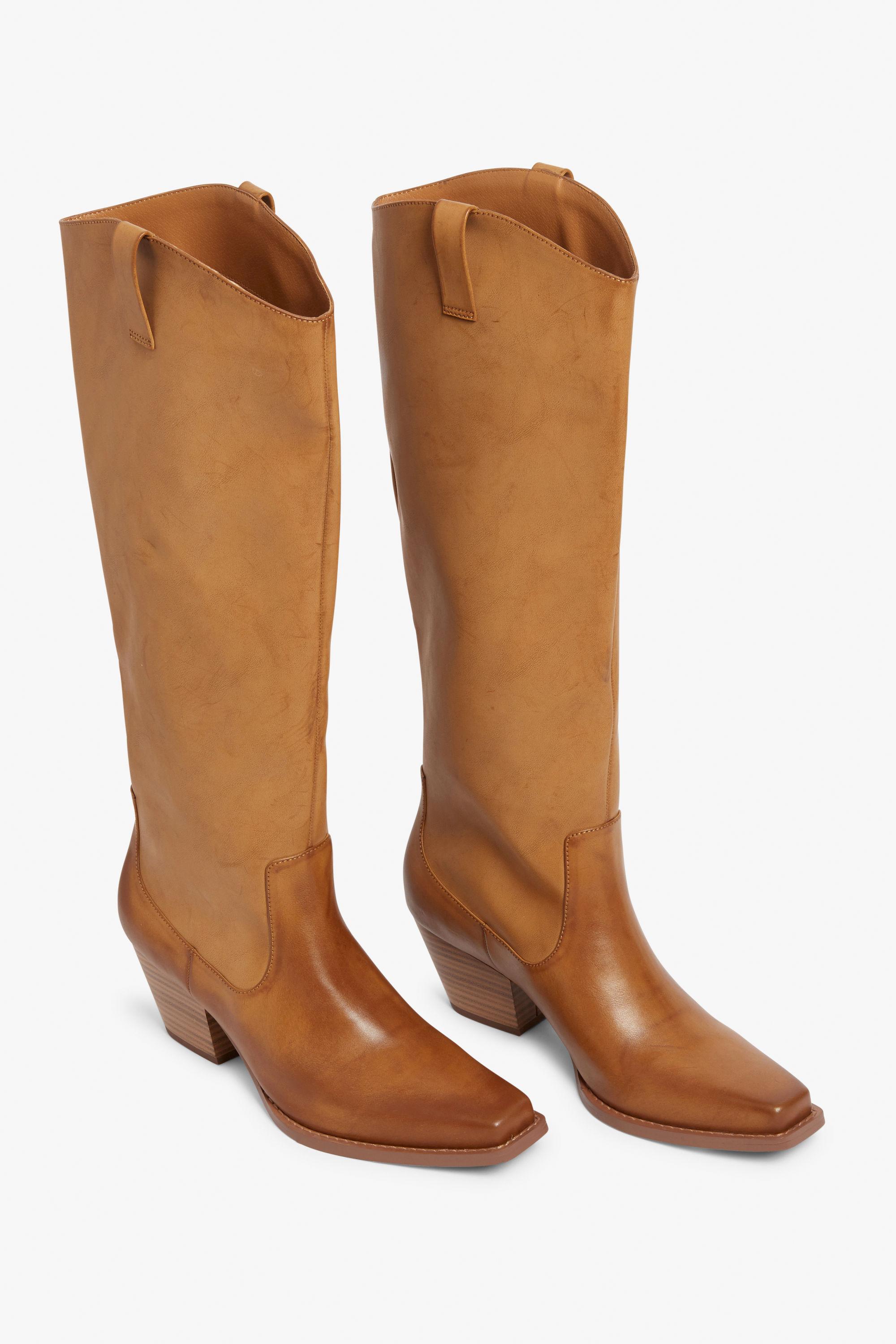 knee high chelsea boots monki