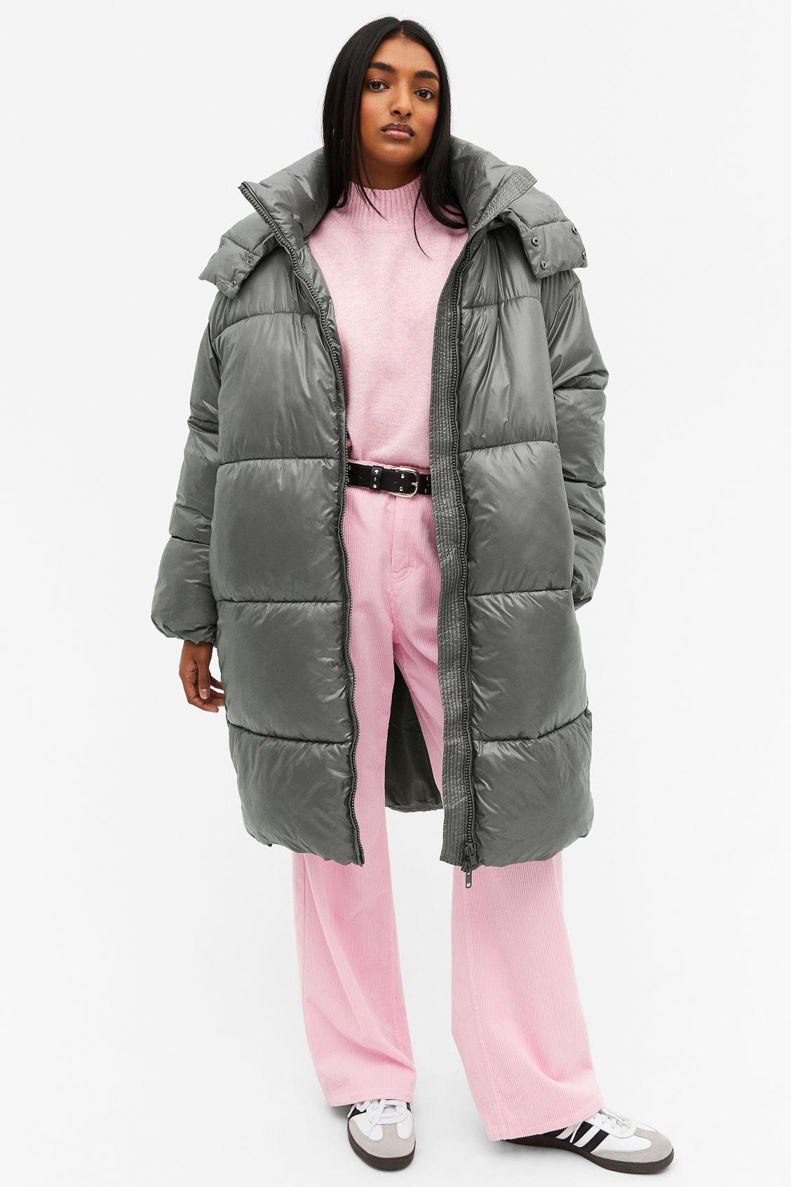 Long puffer jacket sales monki