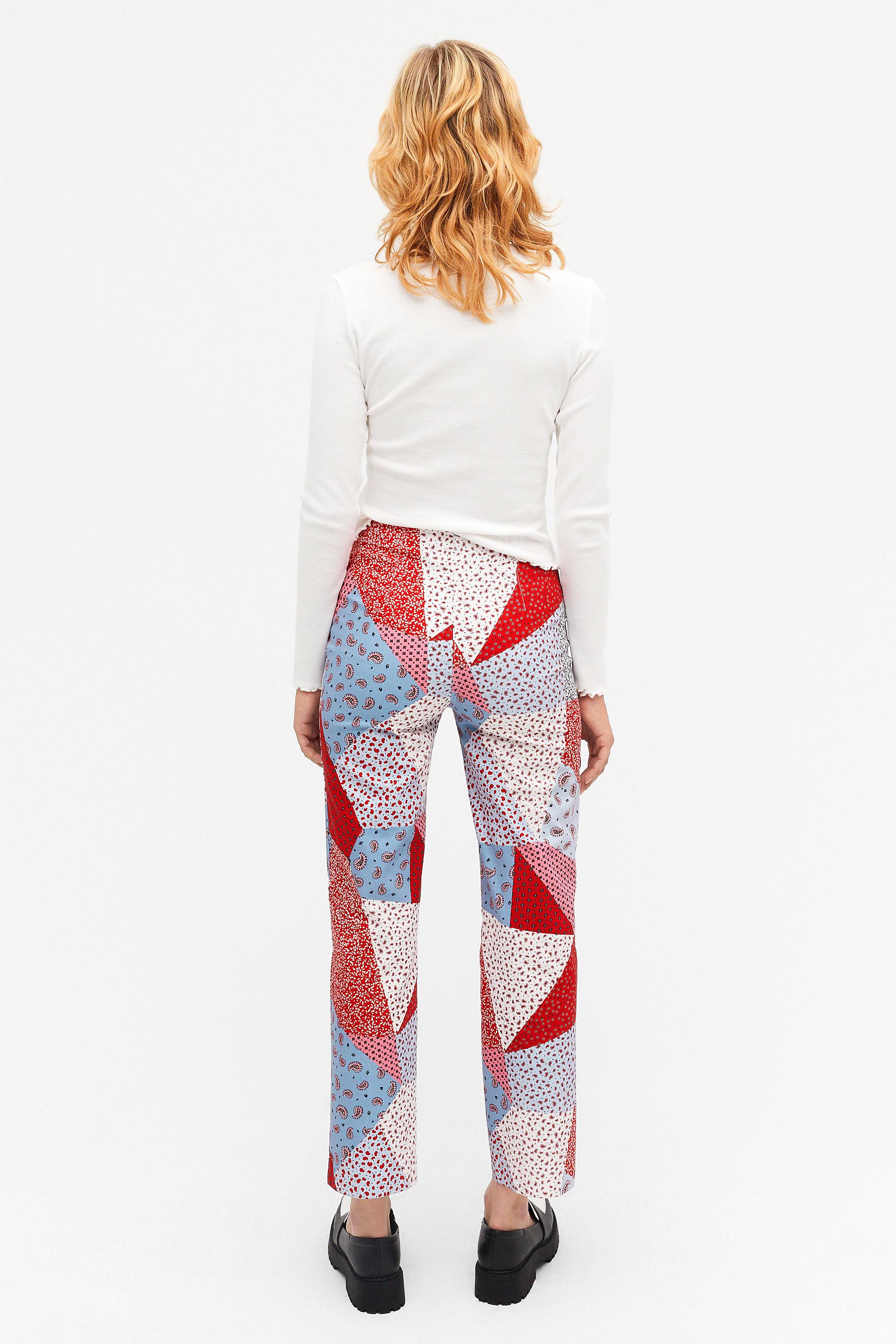 Monki Cotton High Waist Straight Leg 