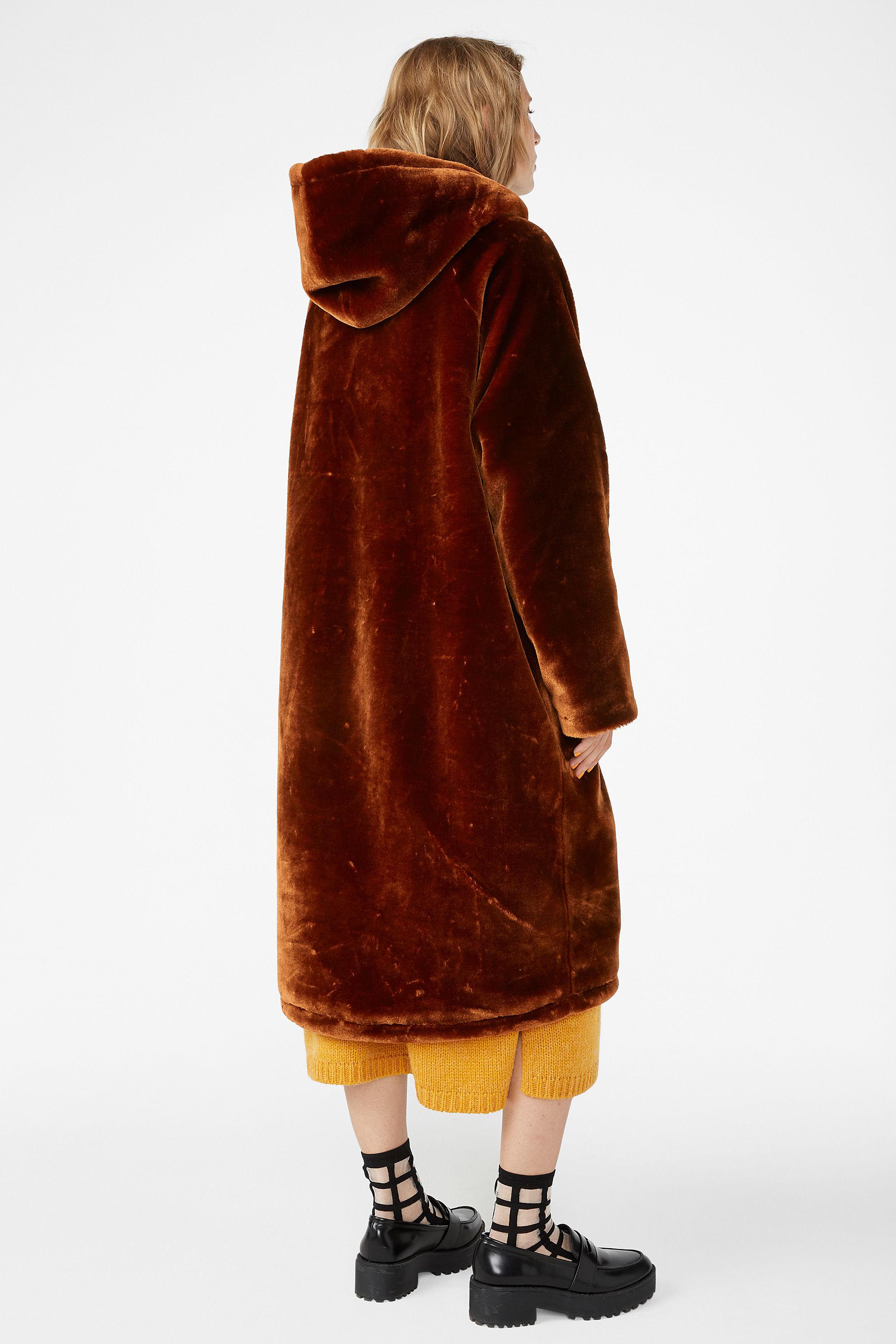 monki super soft fluffy coat