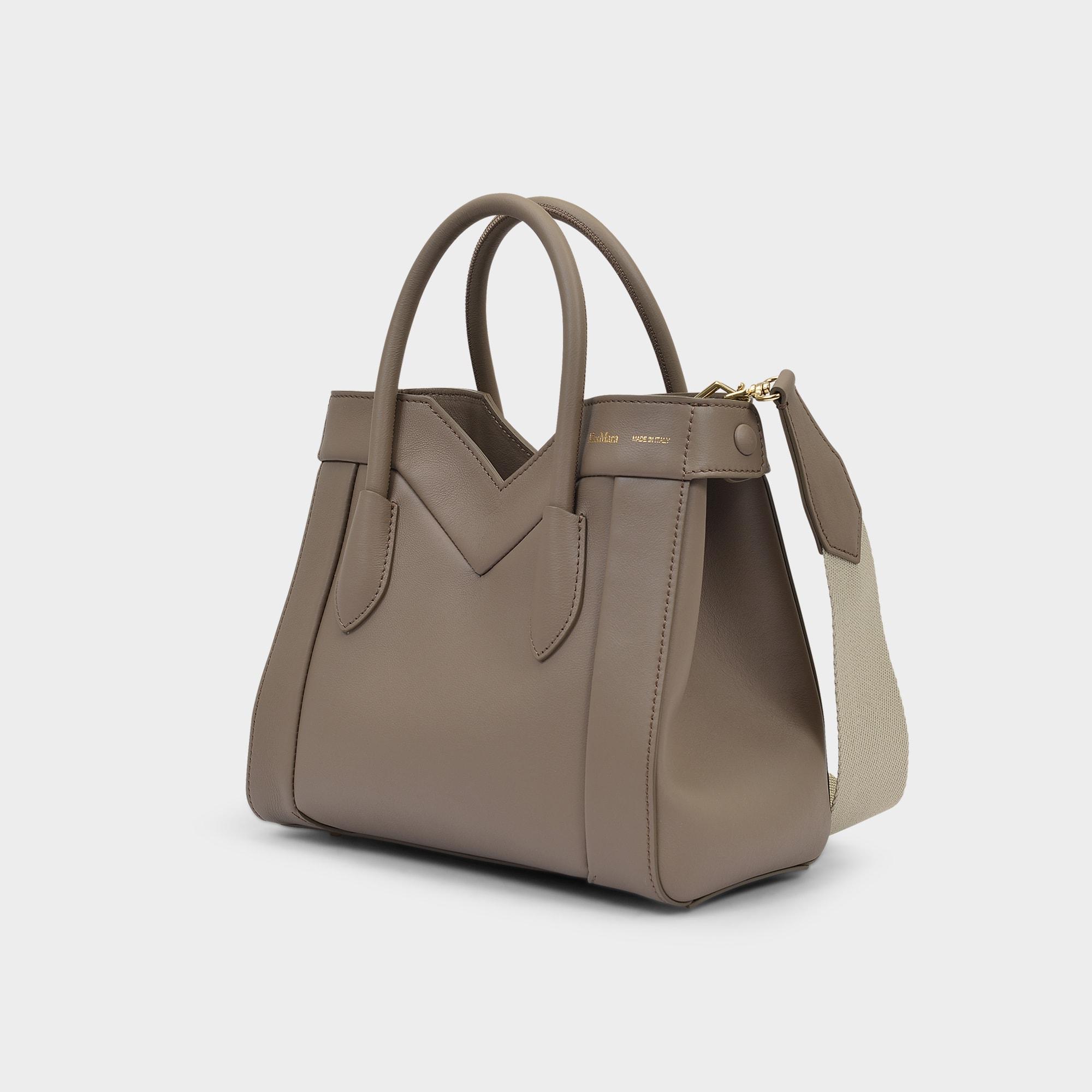 Max Mara Madame Small Bag In Taupe Leather in Natural | Lyst