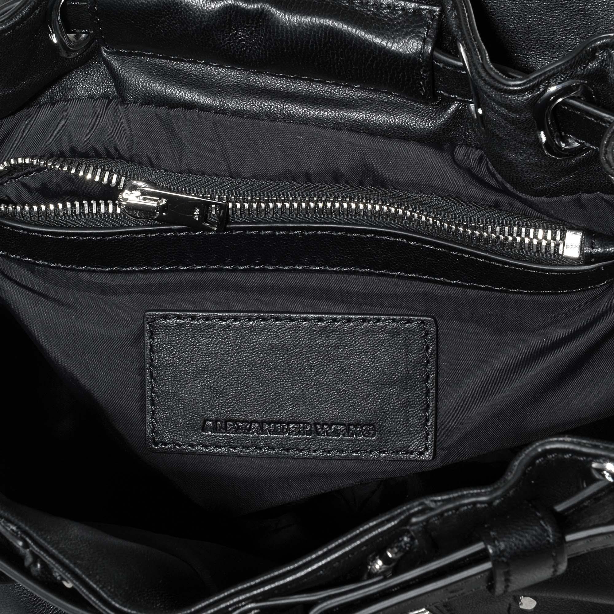 Alexander Wang Mini Marti Backpack In Black Lambskin Leather - Lyst