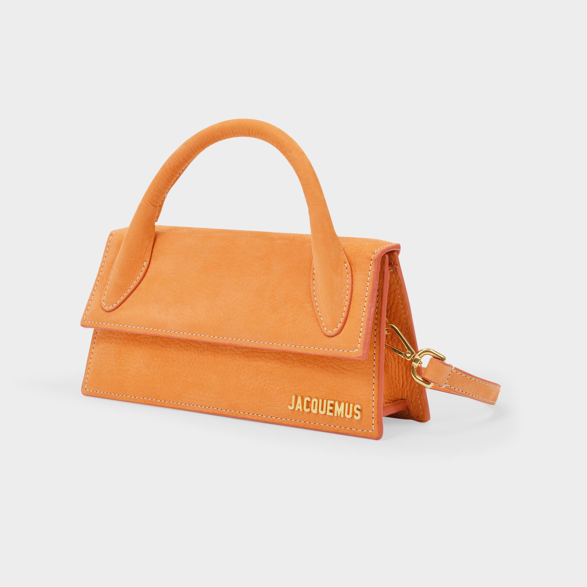 Jacquemus Le Chiquito Long Bag In Orange Leather | Lyst