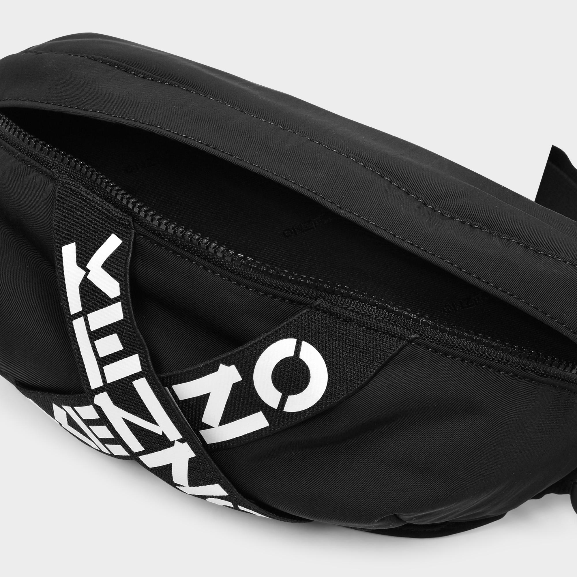 KENZO Synthetic Belt Bag Bumbag In Black Nylon Lyst