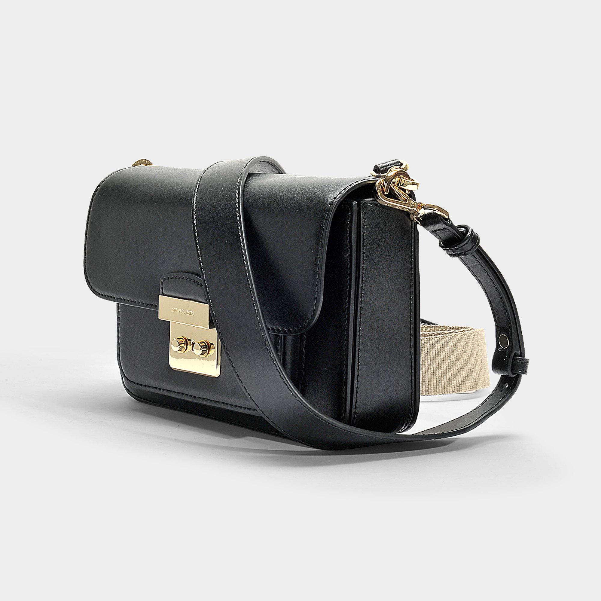 MICHAEL Michael Kors Leather Sloan Editor Large Shoulder Bag In Black