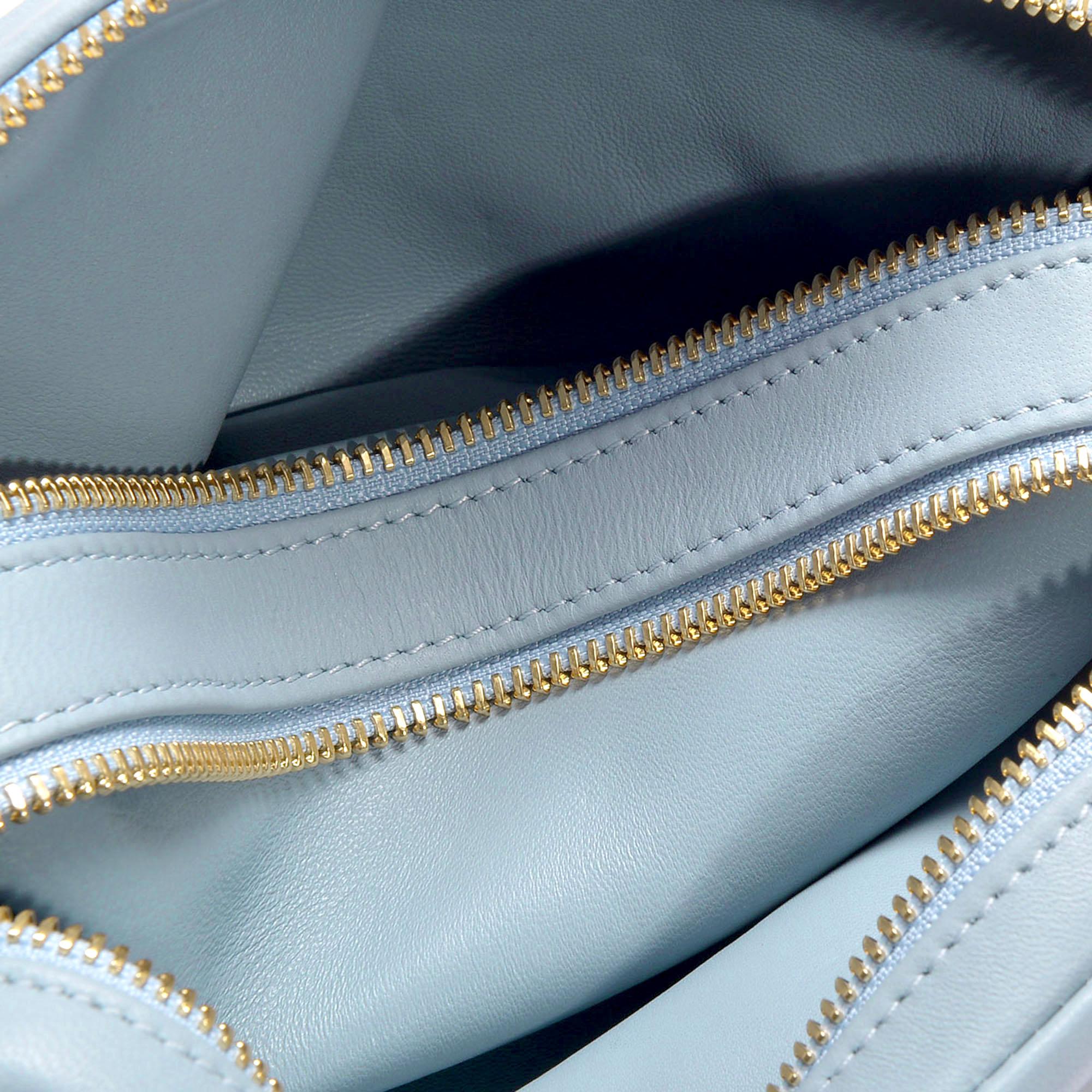 Mansur Gavriel Double Zip Leather Crossbody Bag Keweenaw Bay Indian Community