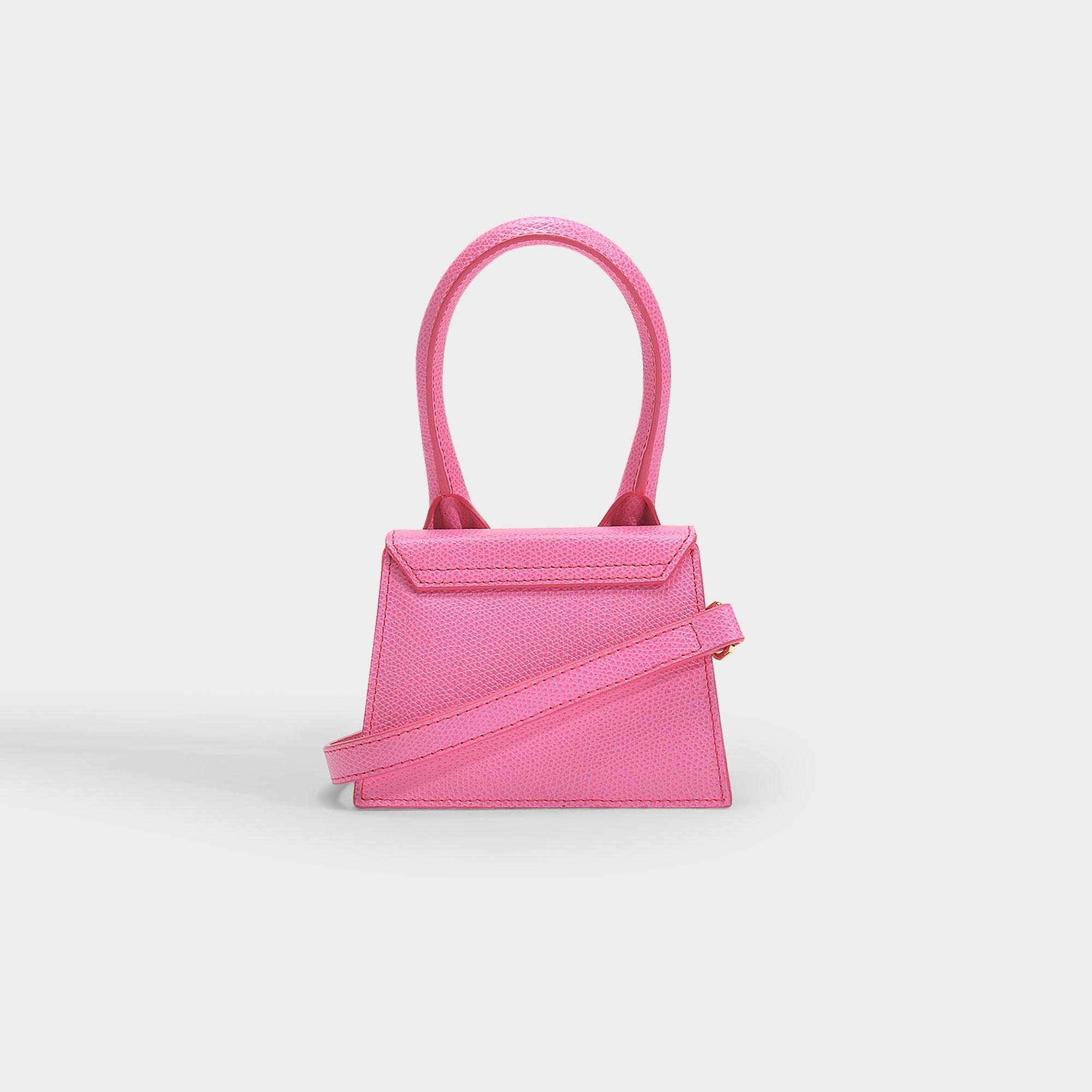 Jacquemus Leather Le Chiquito Bag In Pink Calfskin - Lyst