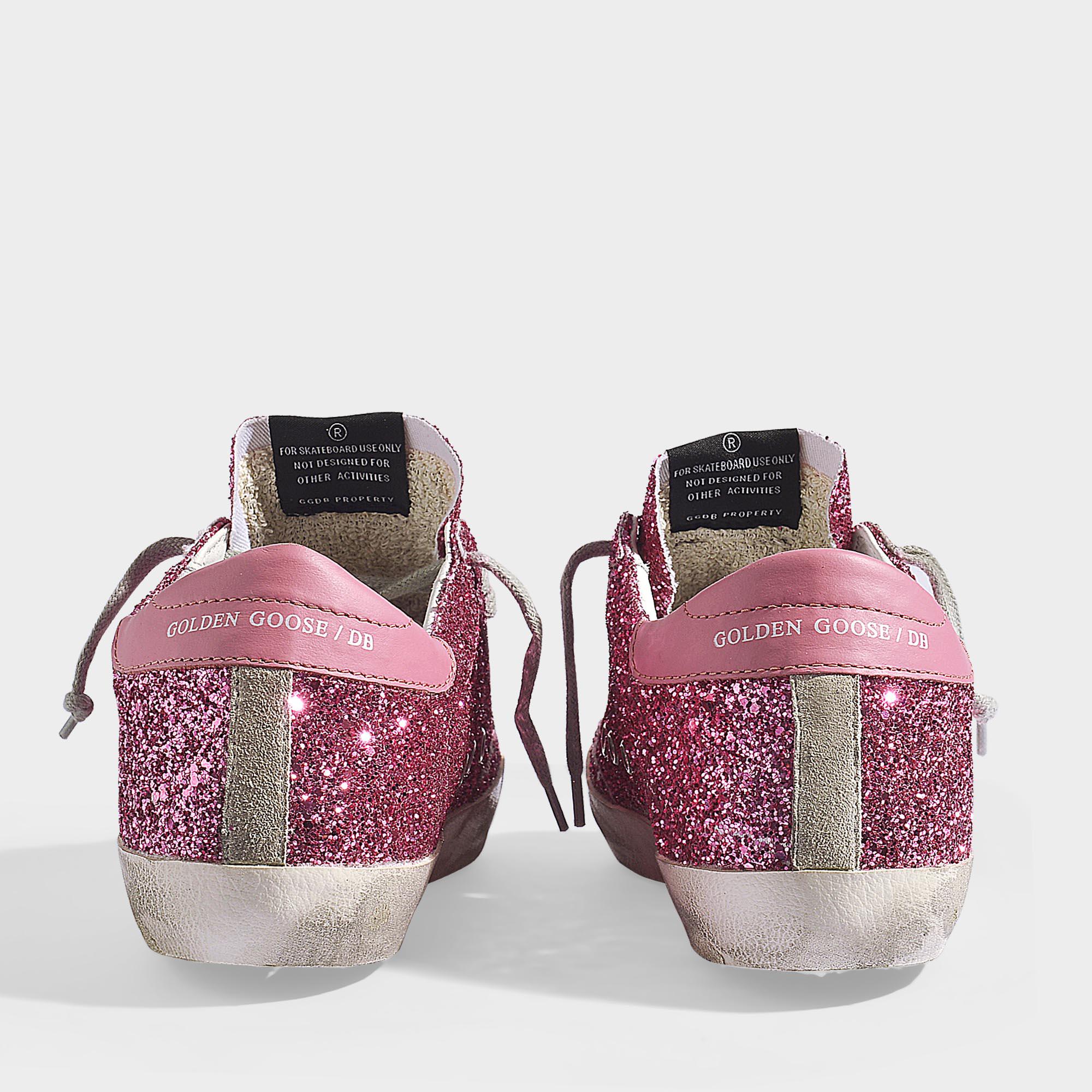 Golden goose pink superstar best sale