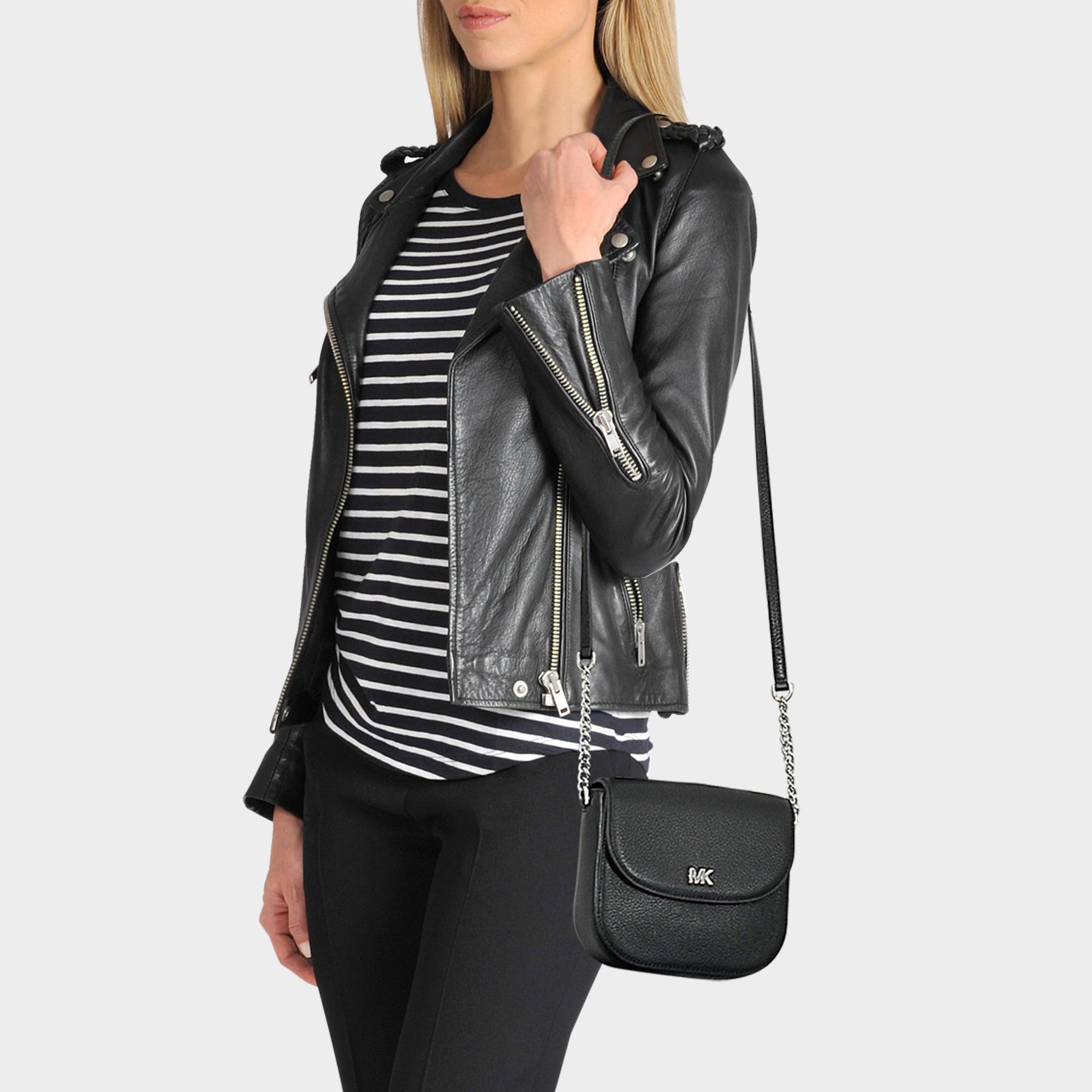 pebble leather half dome crossbody