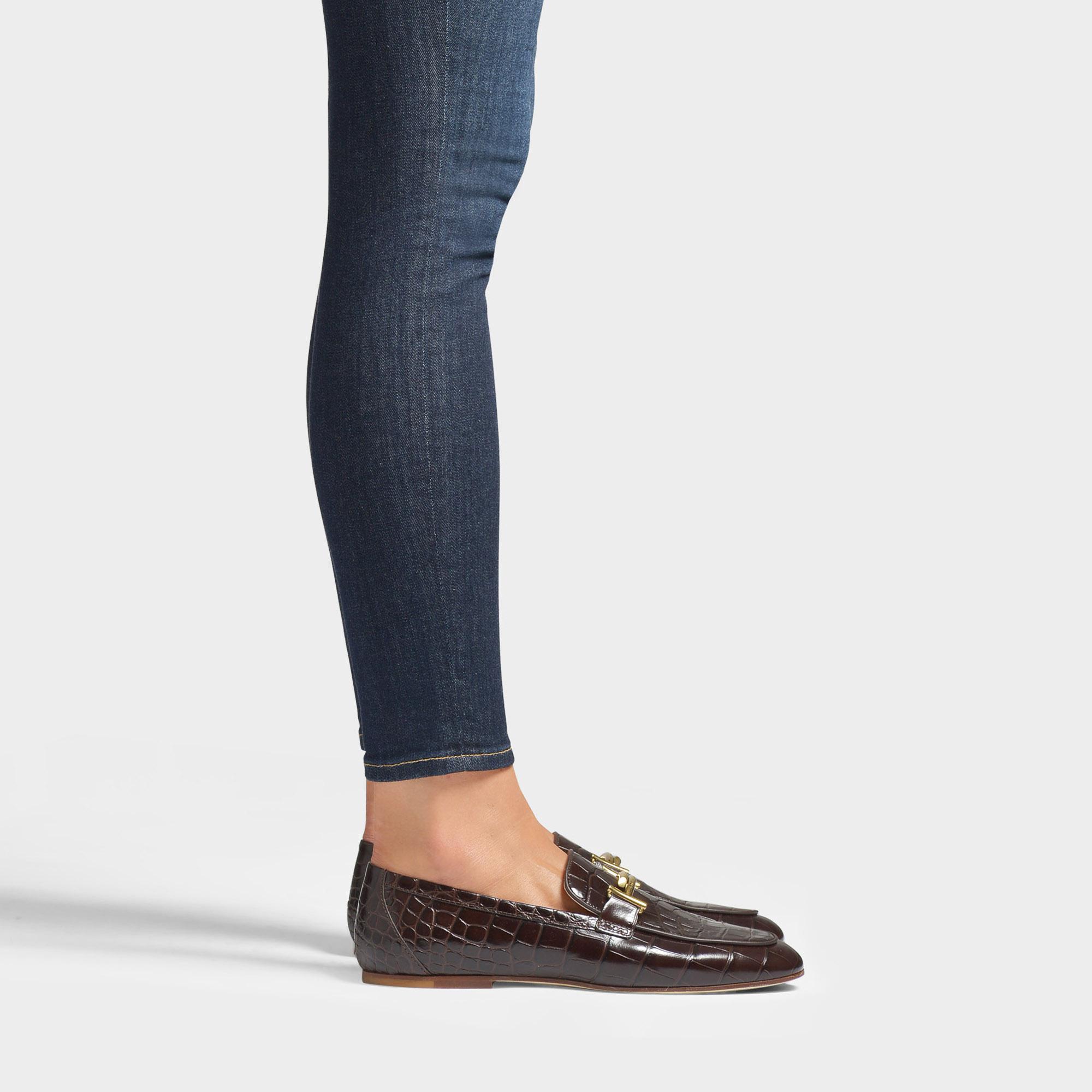 tod's crocodile loafers