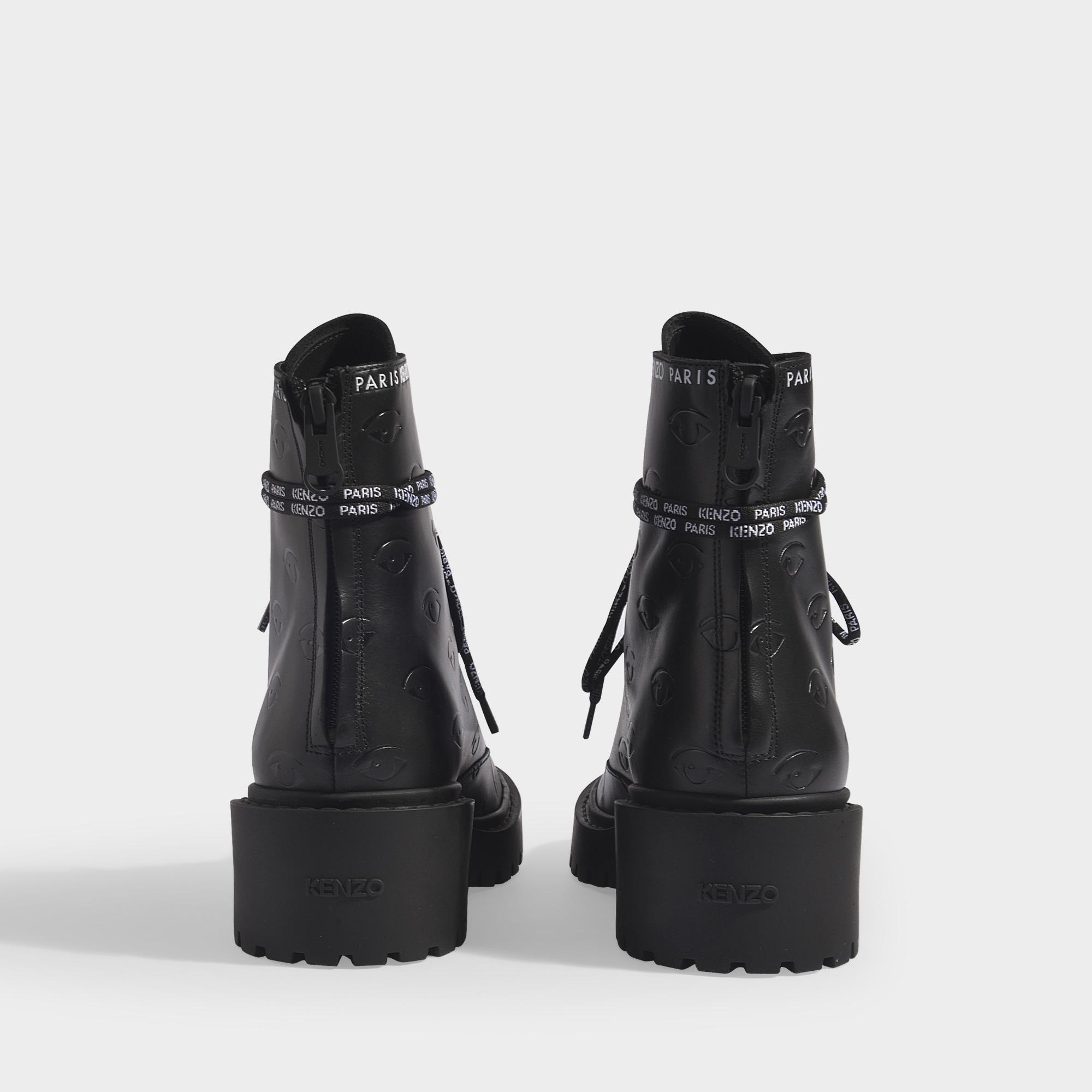 kenzo lace up boots