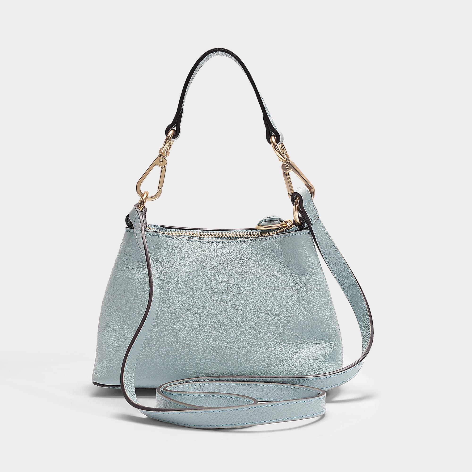 See By Chloé Leather Joan Hobo Mini Bag In Icy Blue Calfskin - Lyst