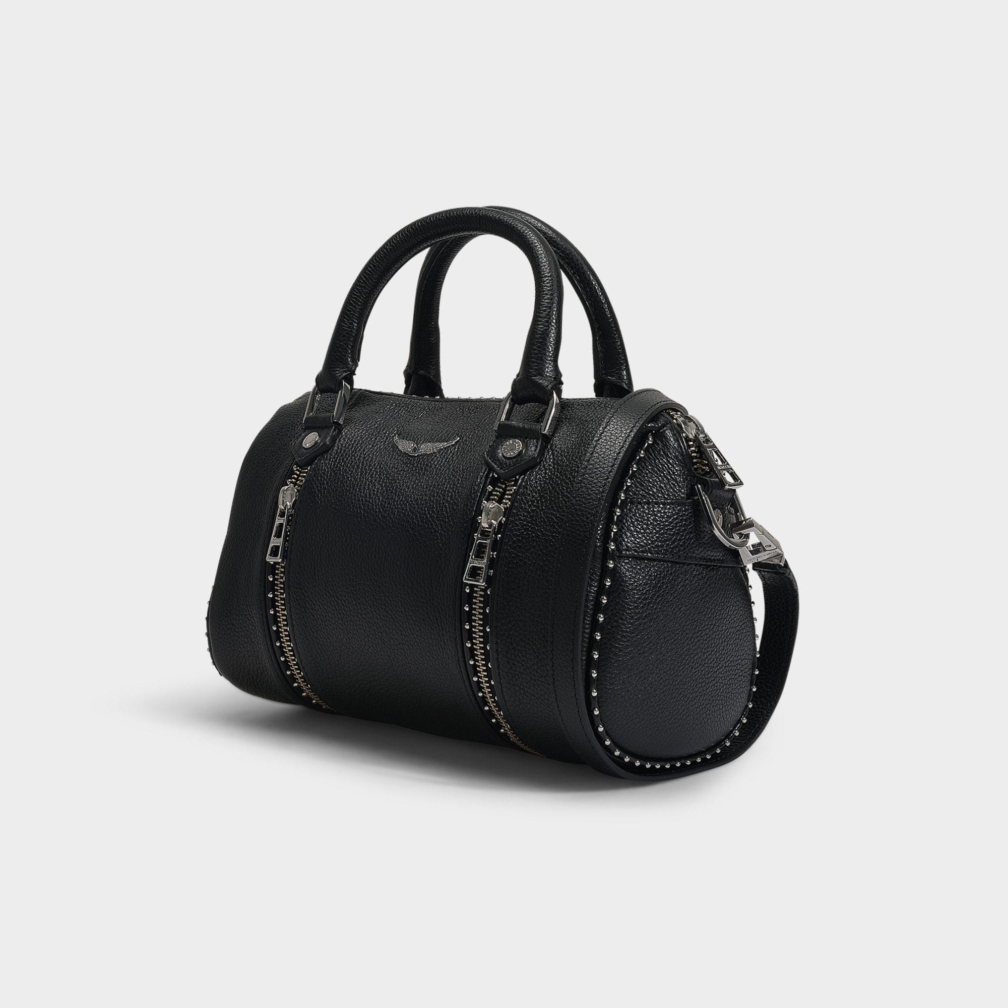 Zadig & Voltaire Synthetic Xs Sunny Bag In Black Grained Leather And ...