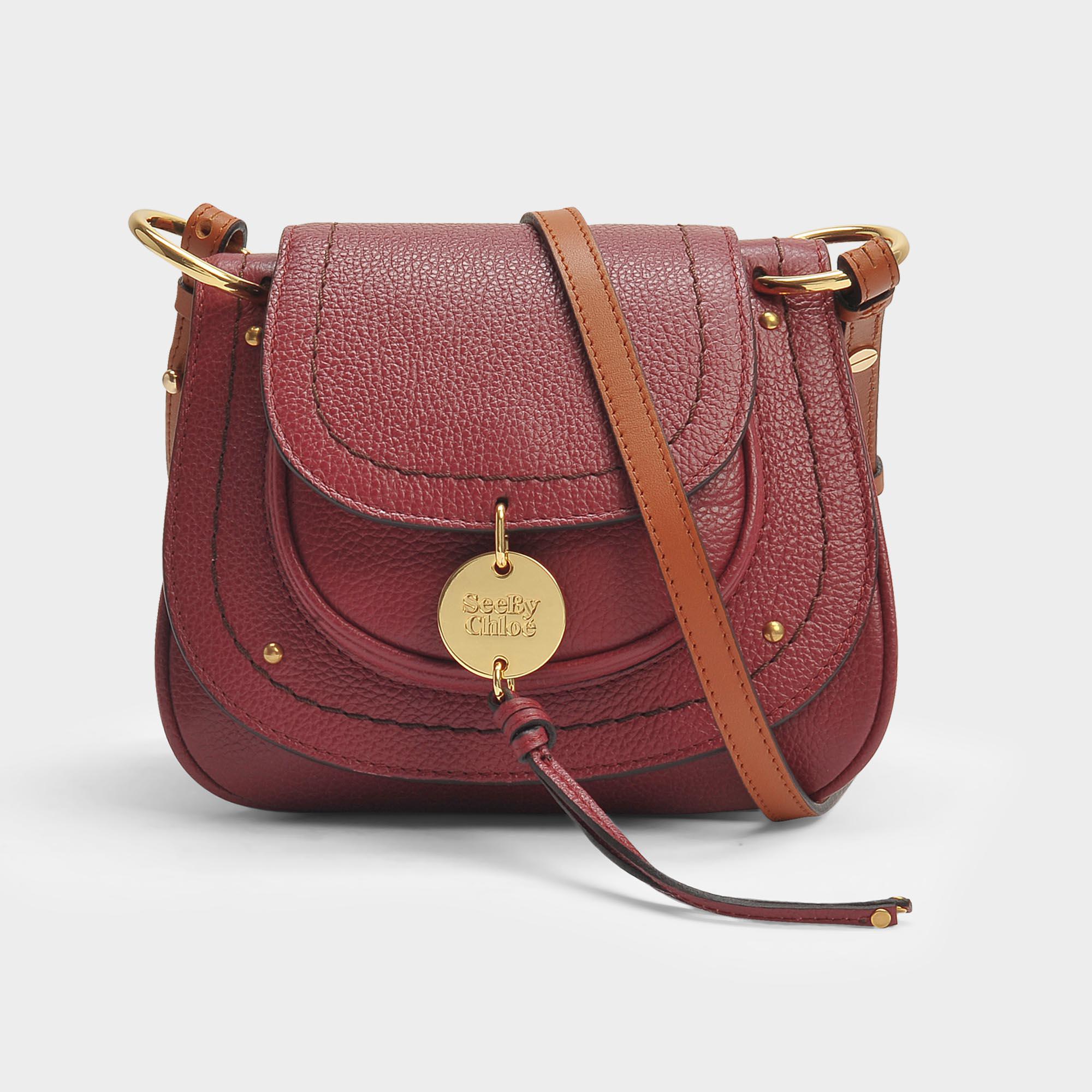 Mini sac susie porté epaule en cuir grainé rouge sienne See By Chloé en  coloris Rouge | Lyst