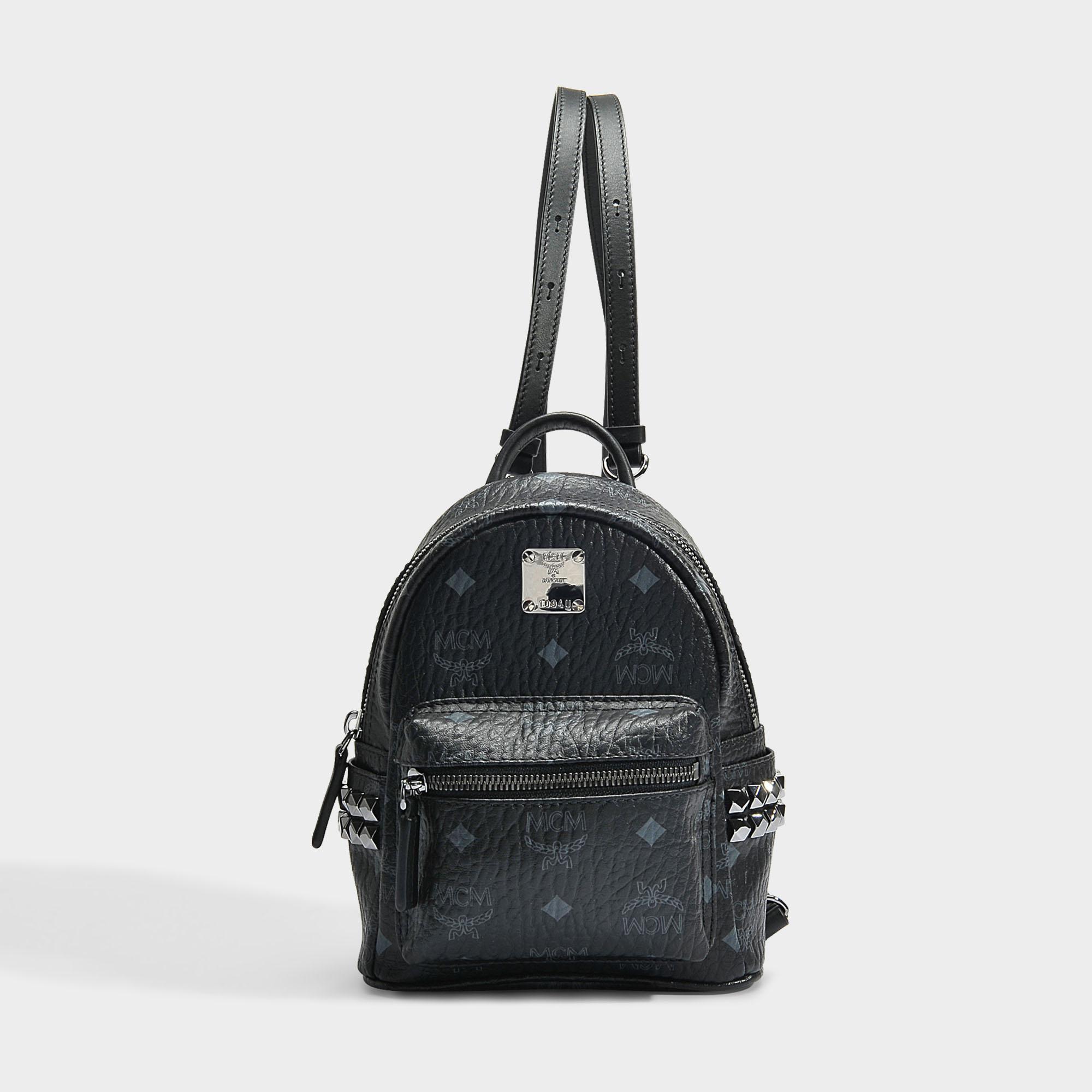 mcm backpack material