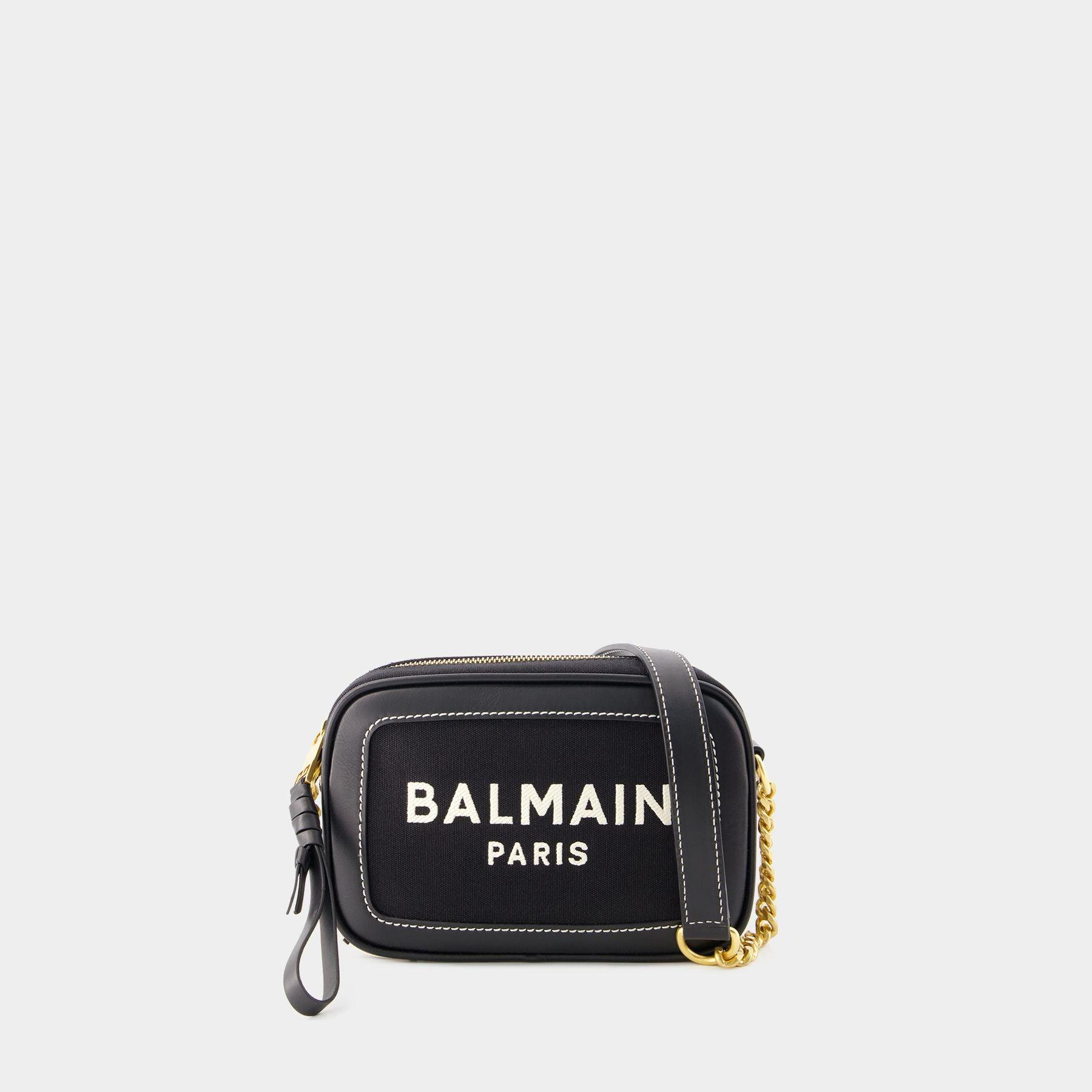 Balmain B-army Camera Bag - - Canvas - Black | Lyst