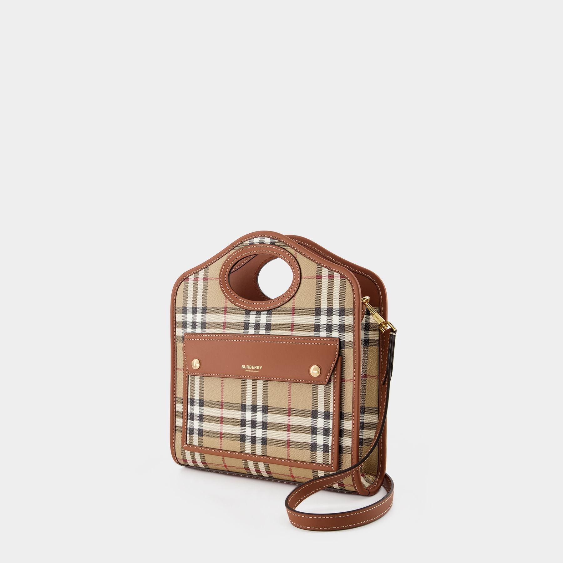Burberry Sac Pocket - - Toile - Marron in Brown | Lyst