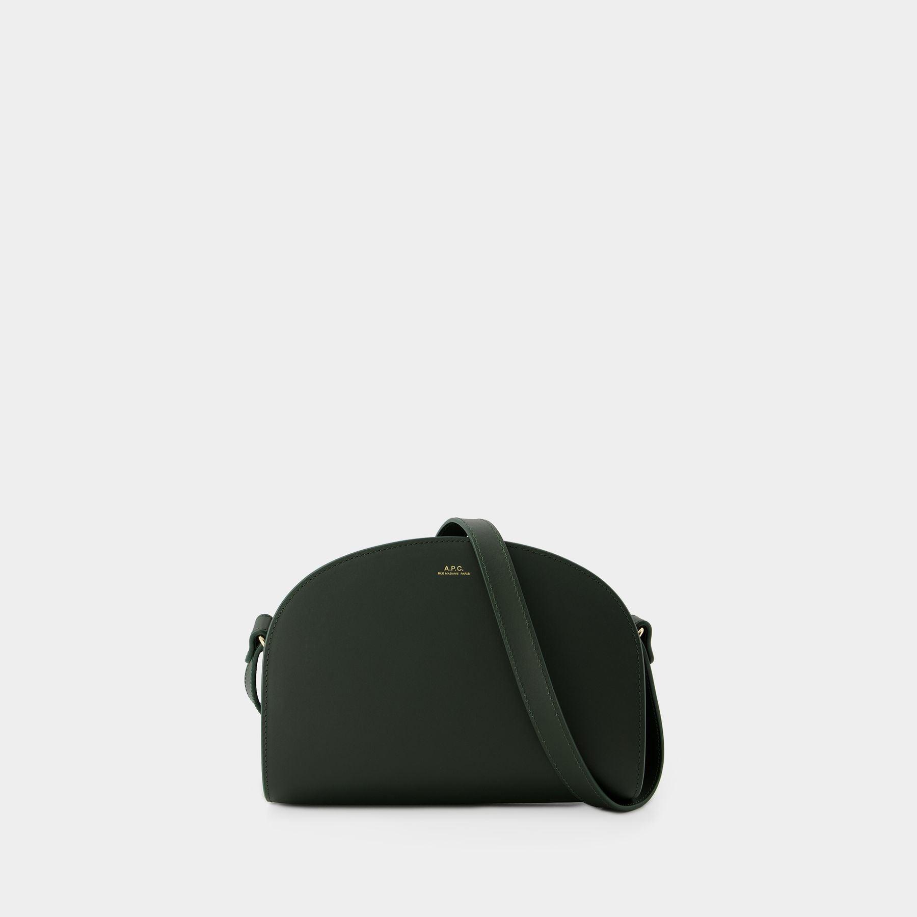 Black Demi Lune leather shoulder bag