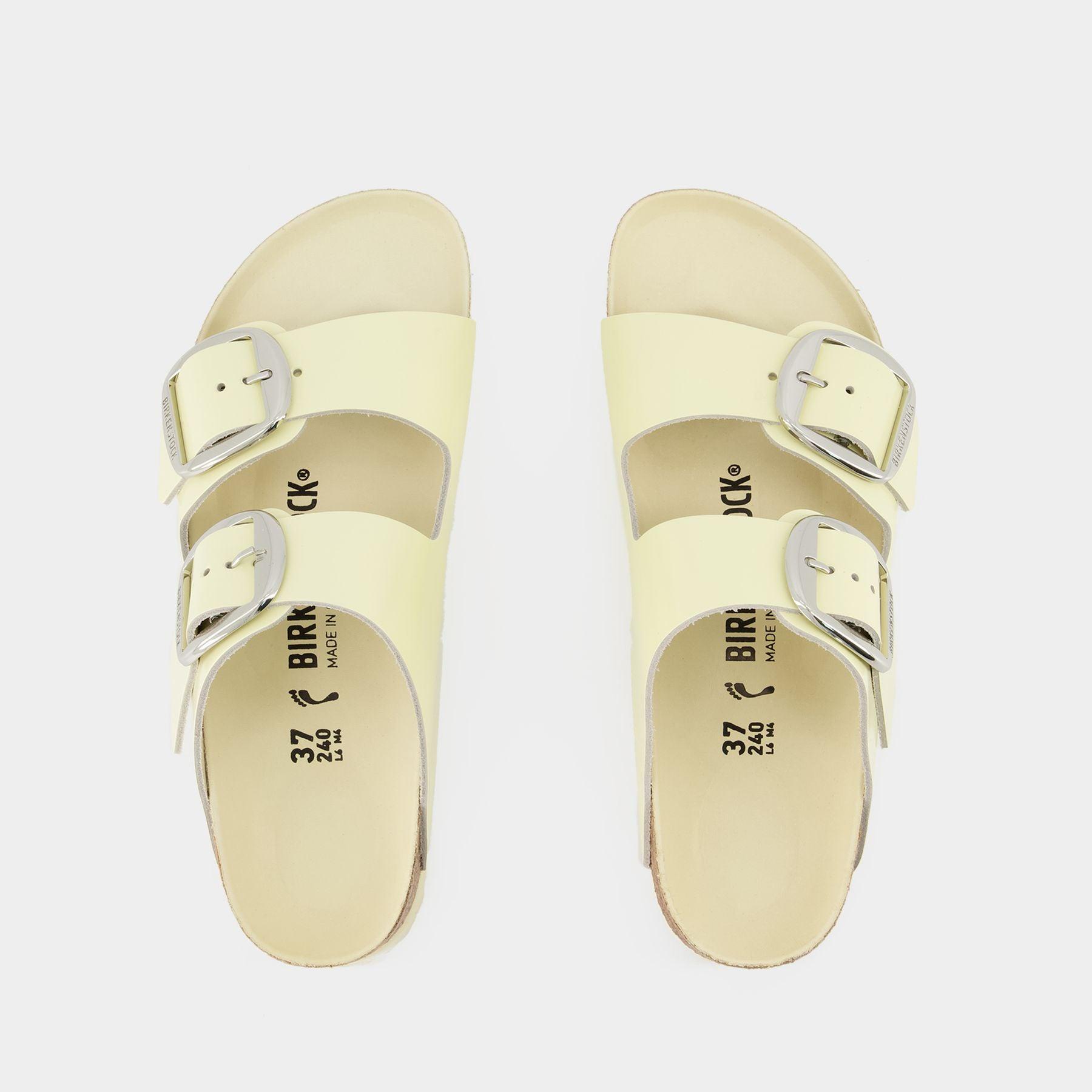 Birkenstock Arizona Bb Nl High Mule - - Shine Butter - Leather in Natural |  Lyst