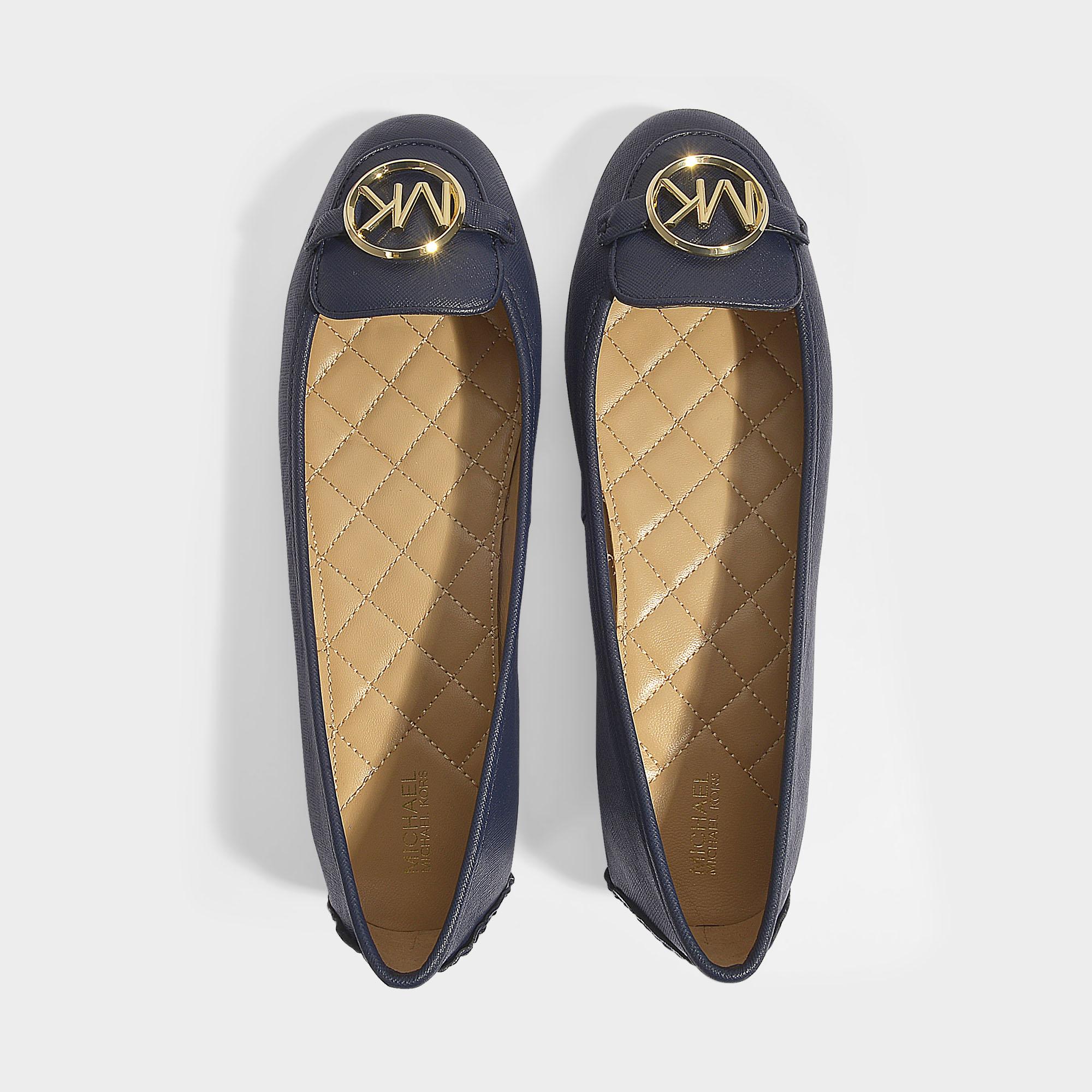 michael kors leather moccasins
