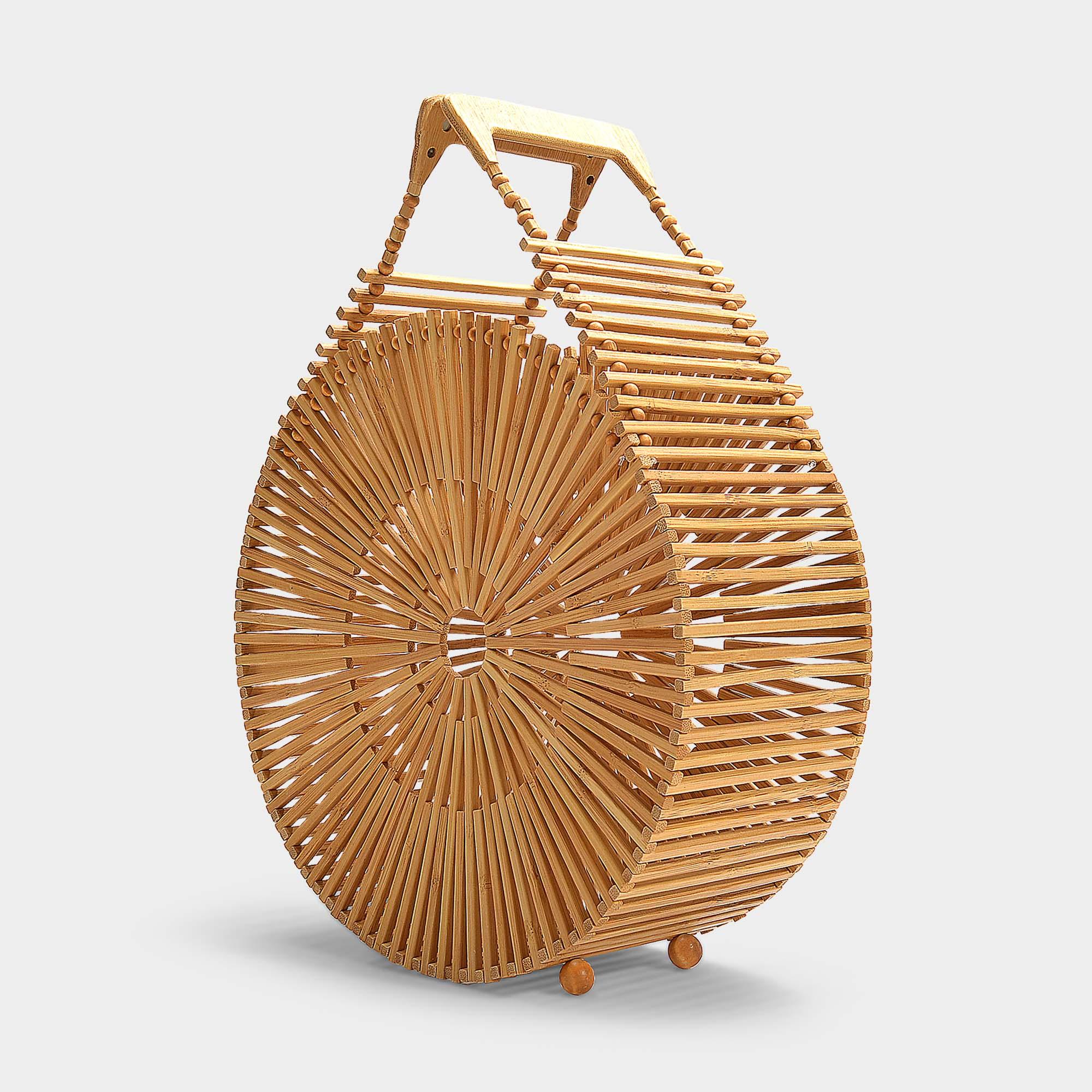 Cult Gaia Zaha Bag In Natural Bamboo - Lyst