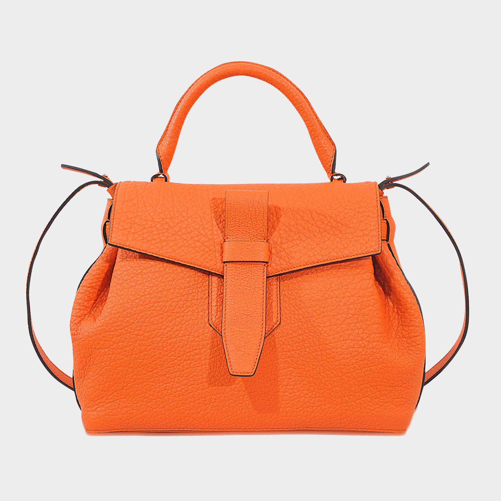 Lancel Leather Charlie Handbag in Orange - Lyst