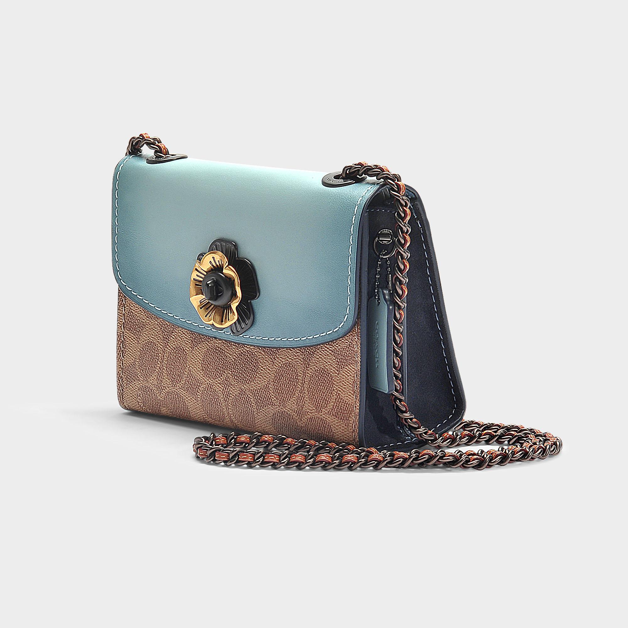 turquoise shoulder bag