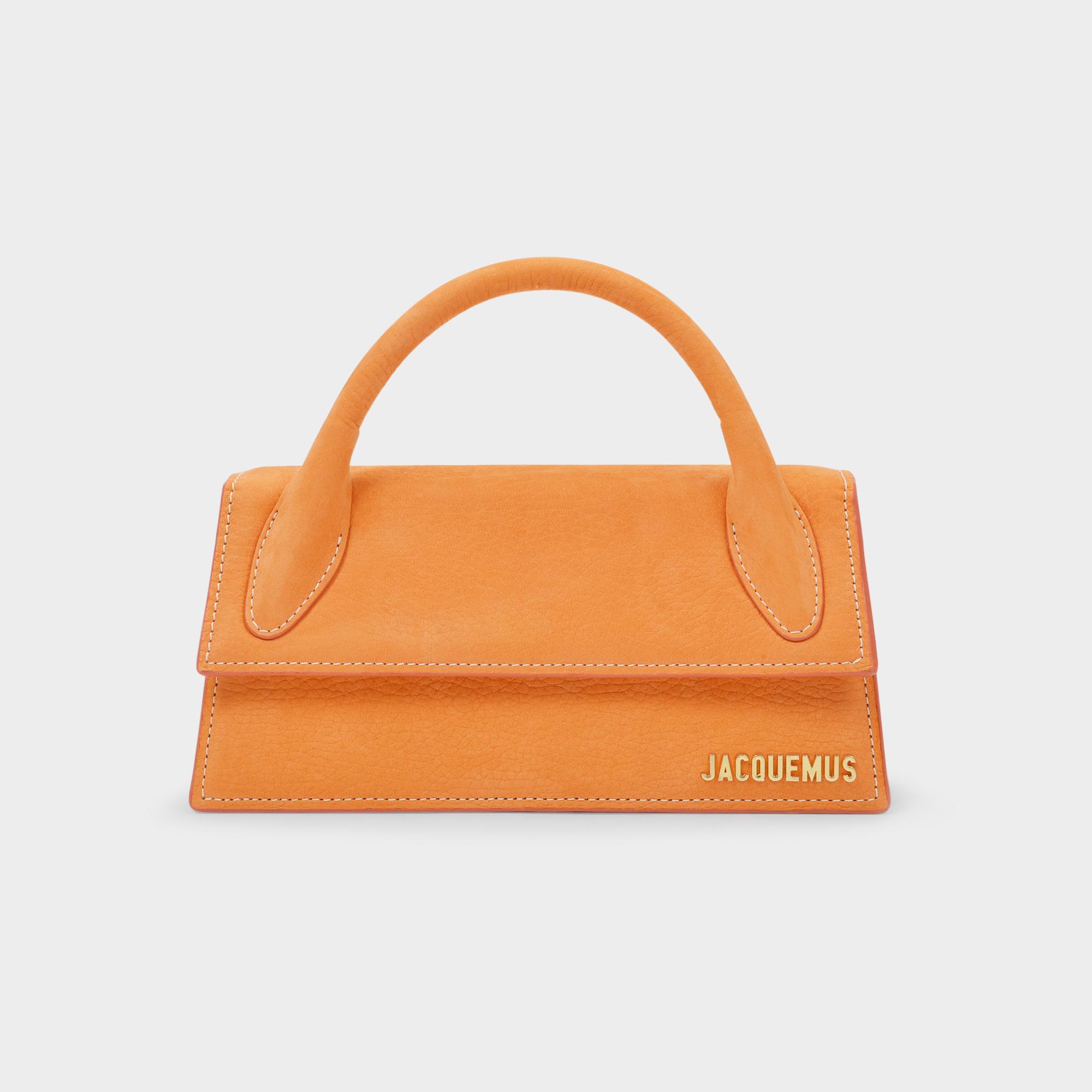 Jacquemus Le Chiquito Long Bag In Orange Leather | Lyst