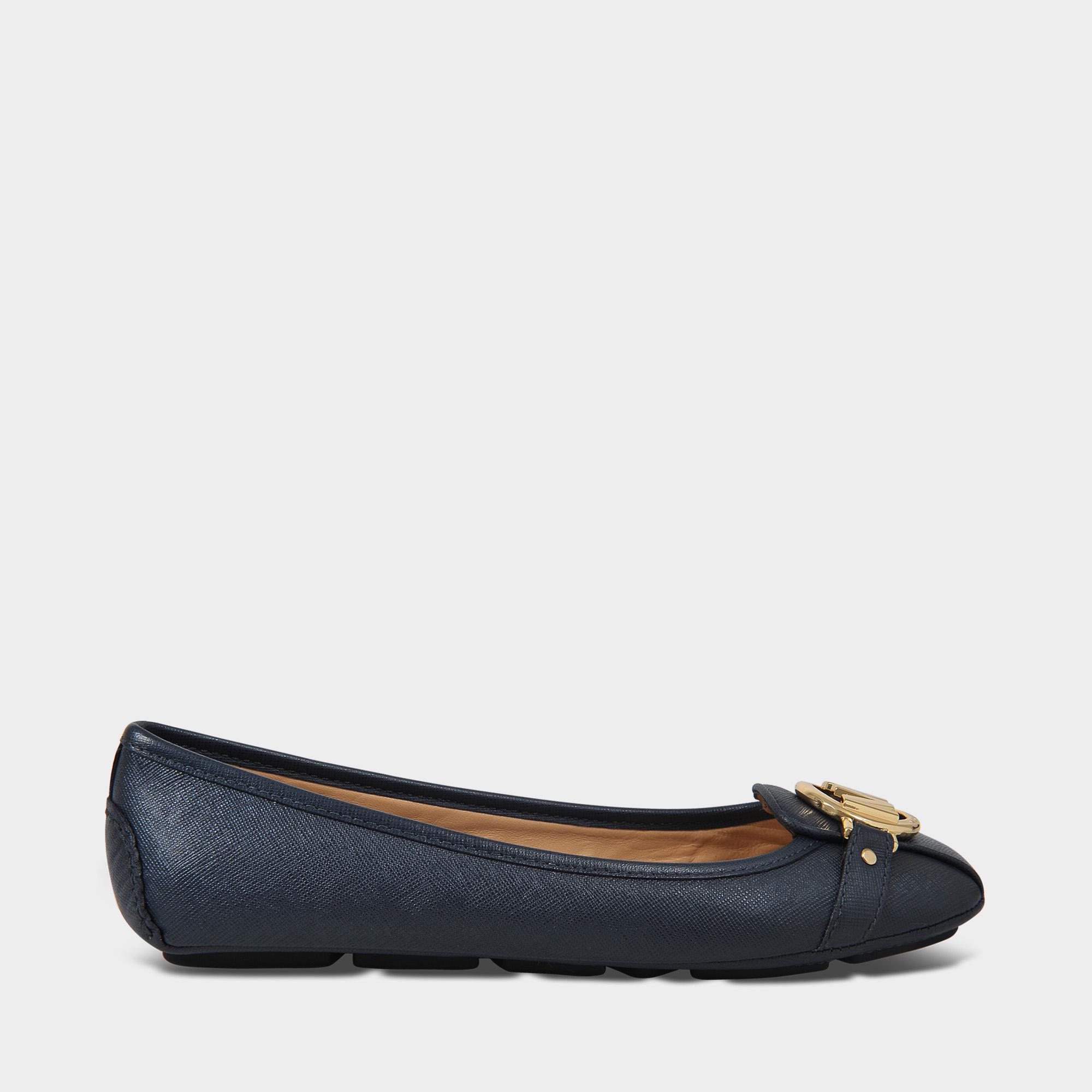 MICHAEL Michael Kors Leather Fulton Moc Shoes In Admiral Saffiano in Blue -  Lyst