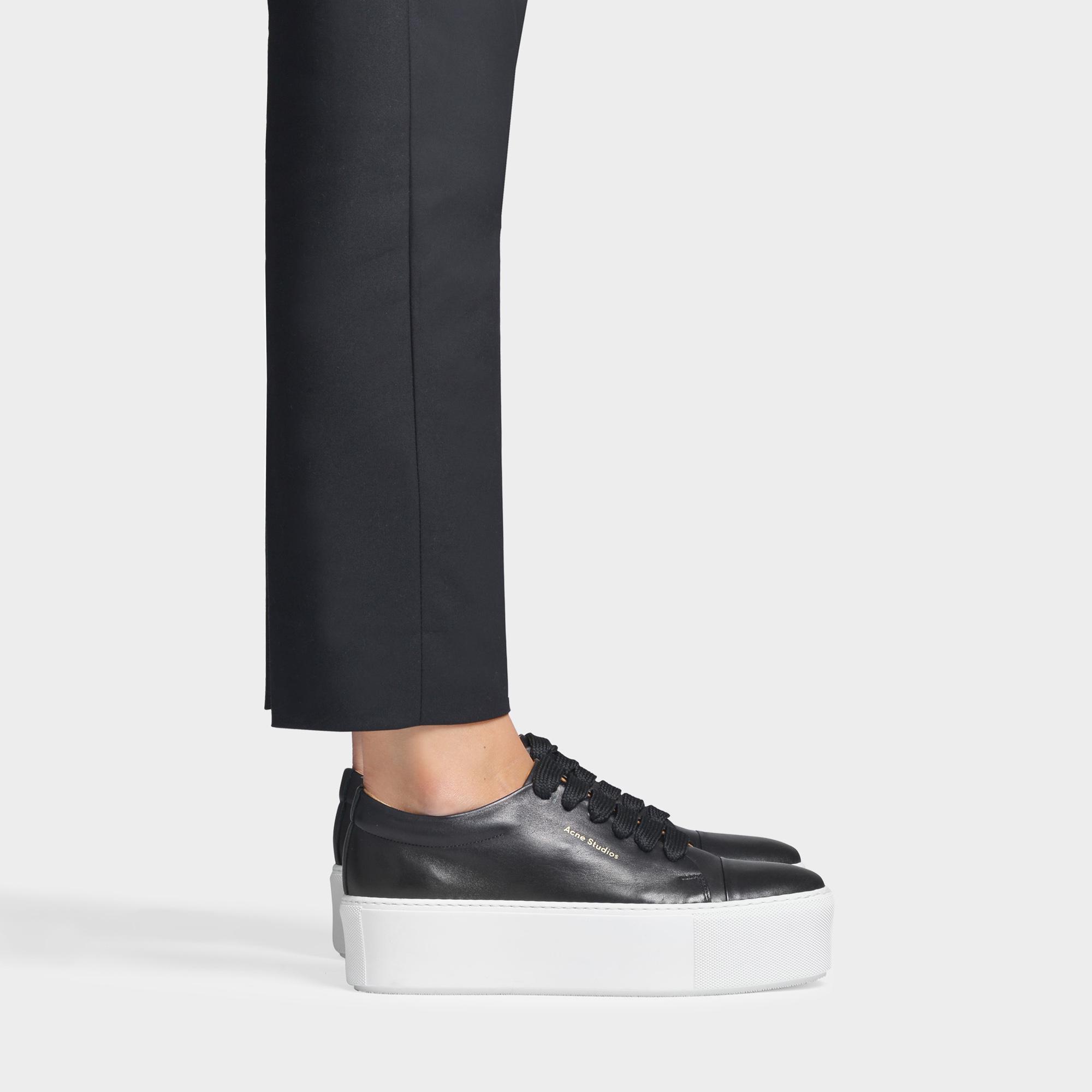 acne studios drihanna platform leather sneakers