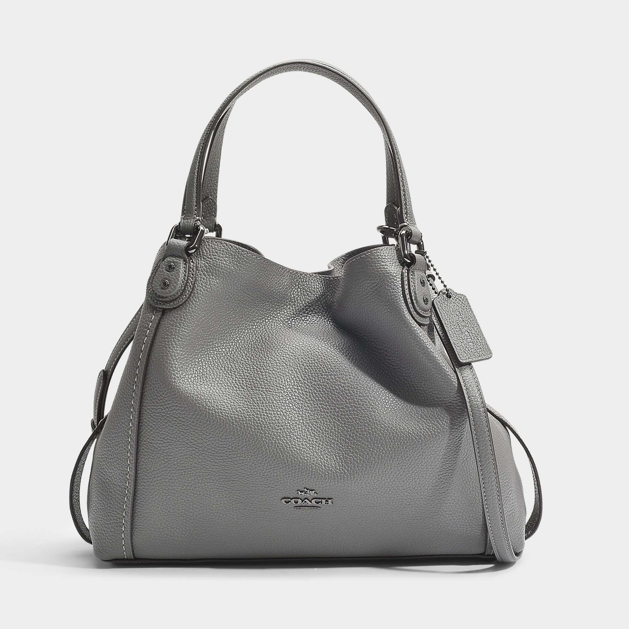 Sac edie 28 en cuir de veau gris Sac edie 28 en cuir de veau gris
