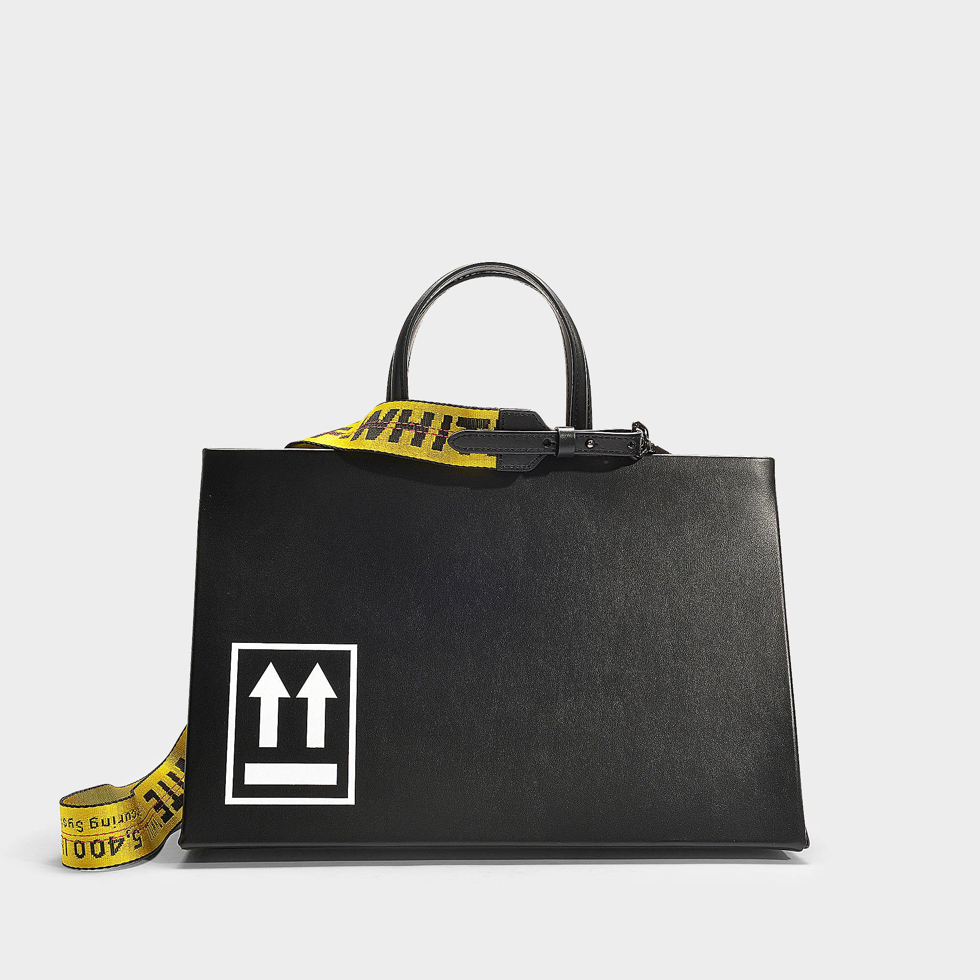 Off white black store box bag