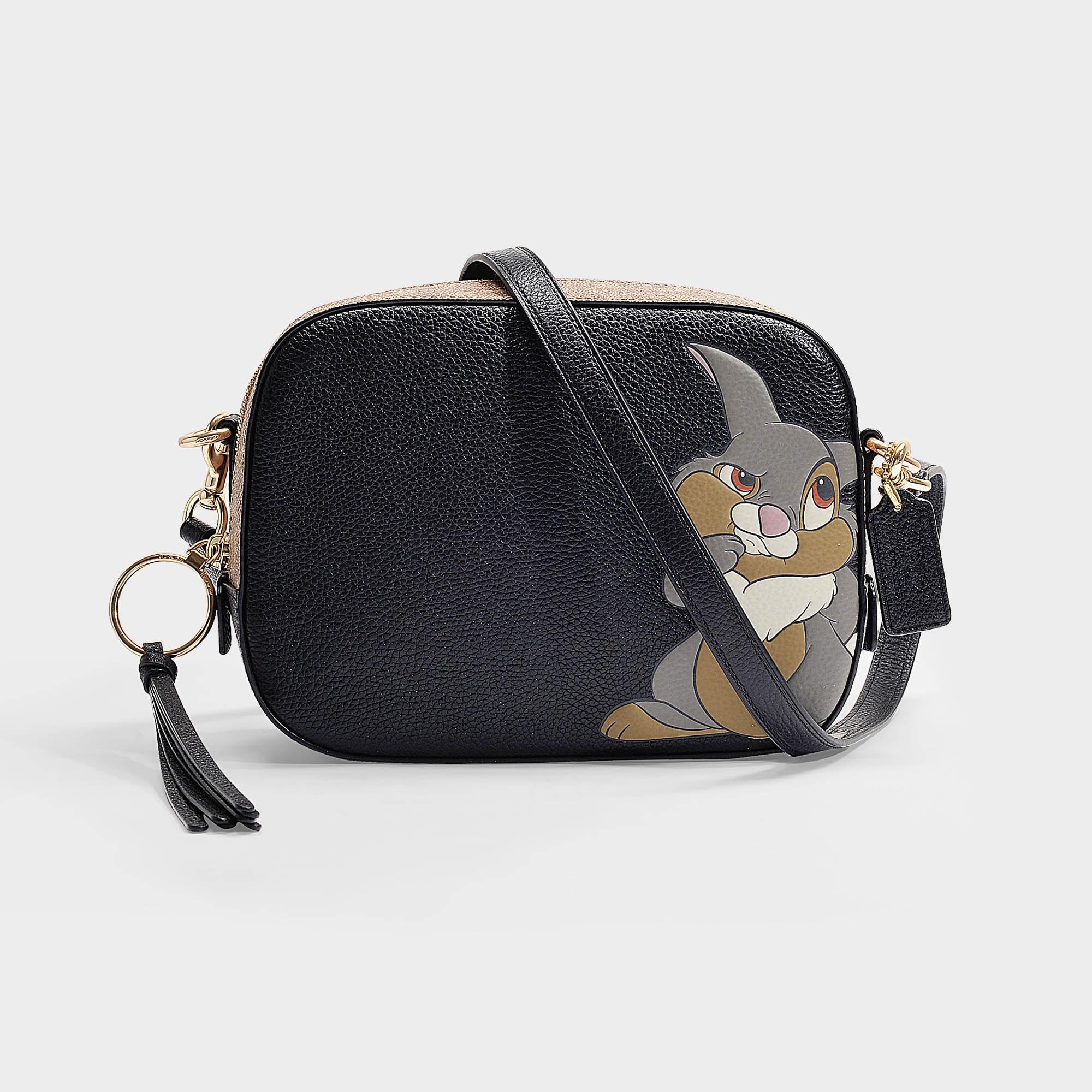 COACH Leather X Disney Thumper Camera Bag in Black Lyst