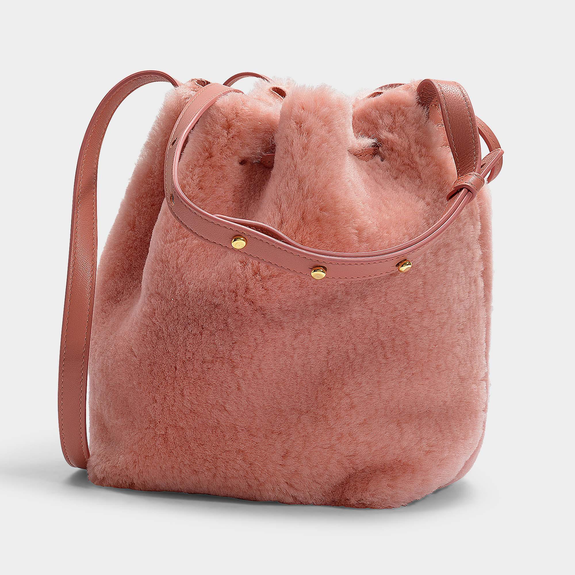 mansur gavriel shearling bag