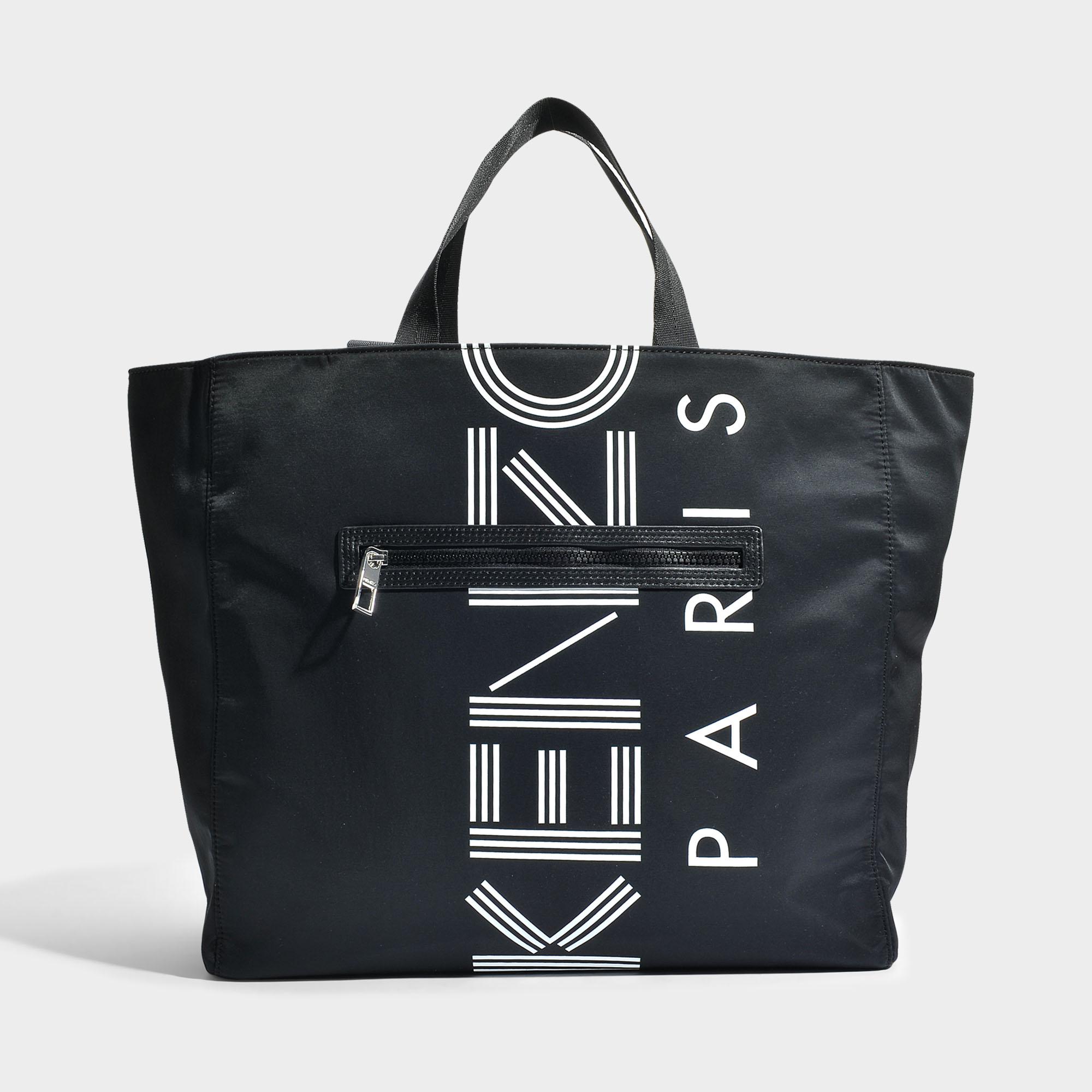 KENZO Synthetic Sport Tote Bag In Black Nylon - Lyst