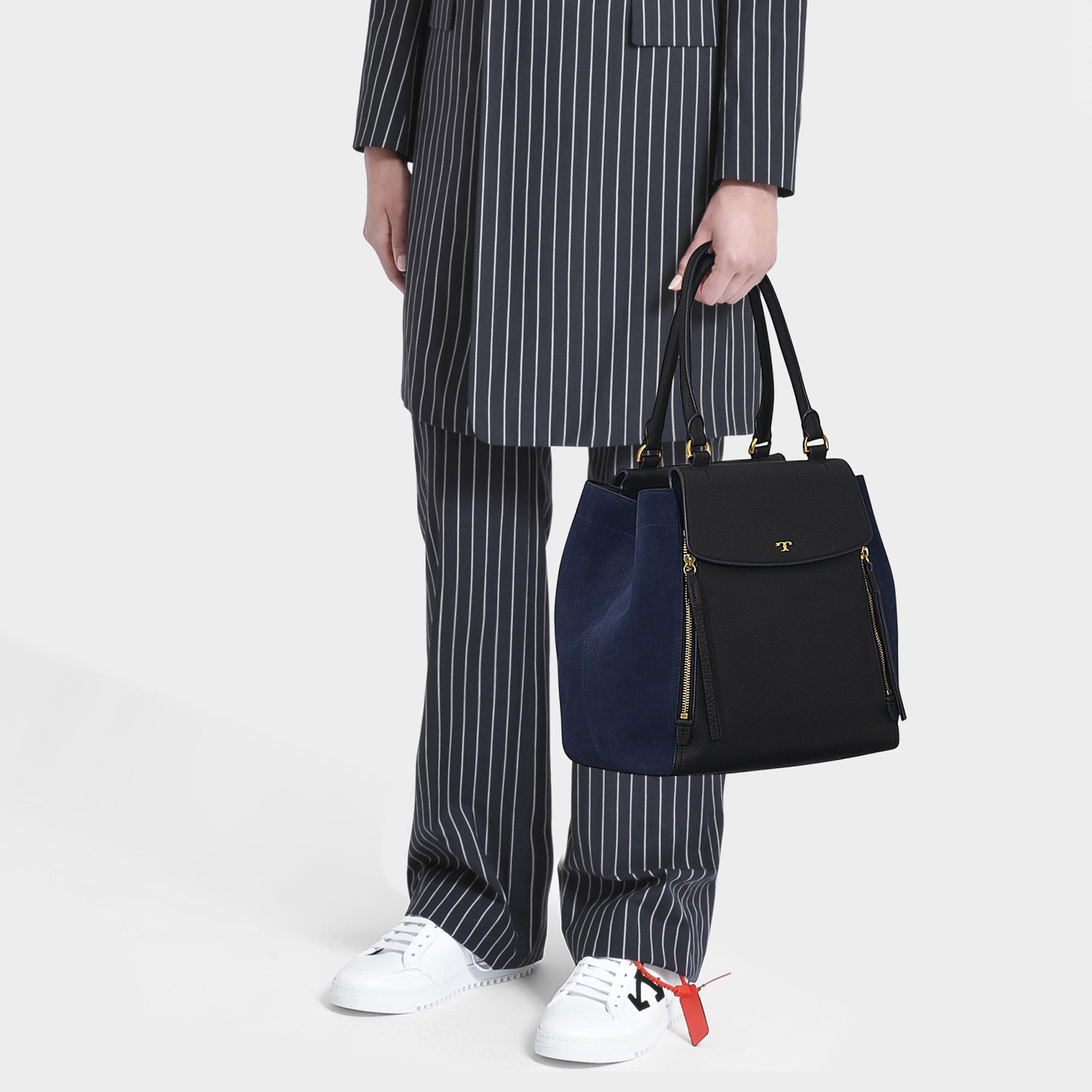 tory burch half moon tote