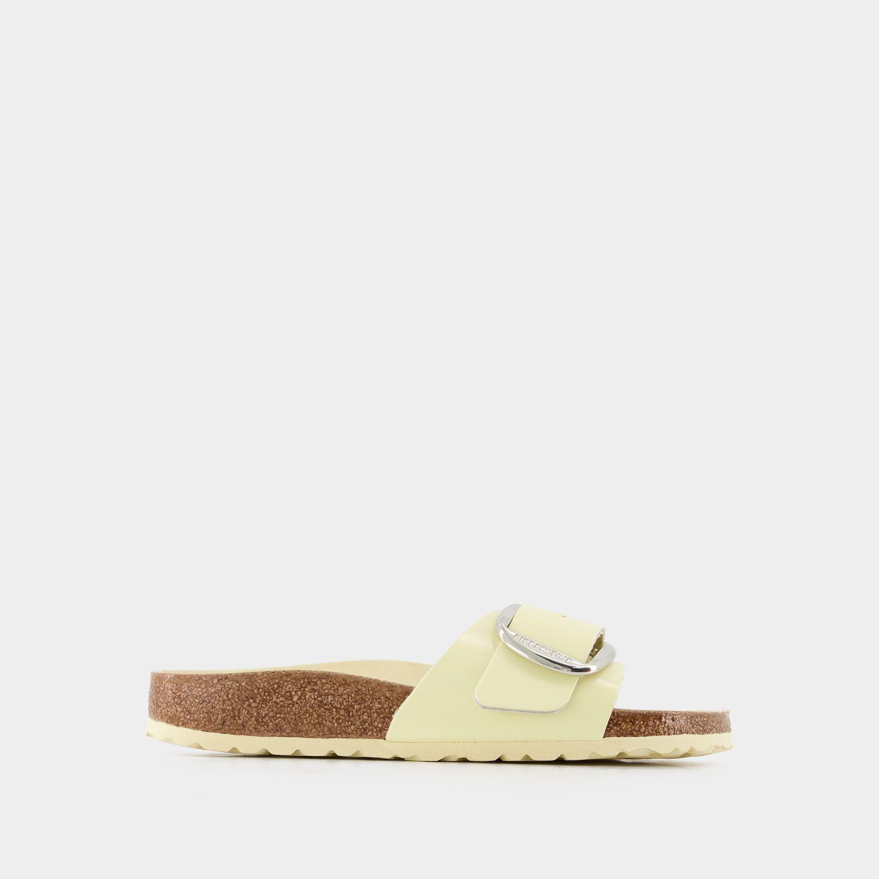 Birkenstock Madrid Bb Nl High Shine Mule - - Butter - Leather in Natural |  Lyst