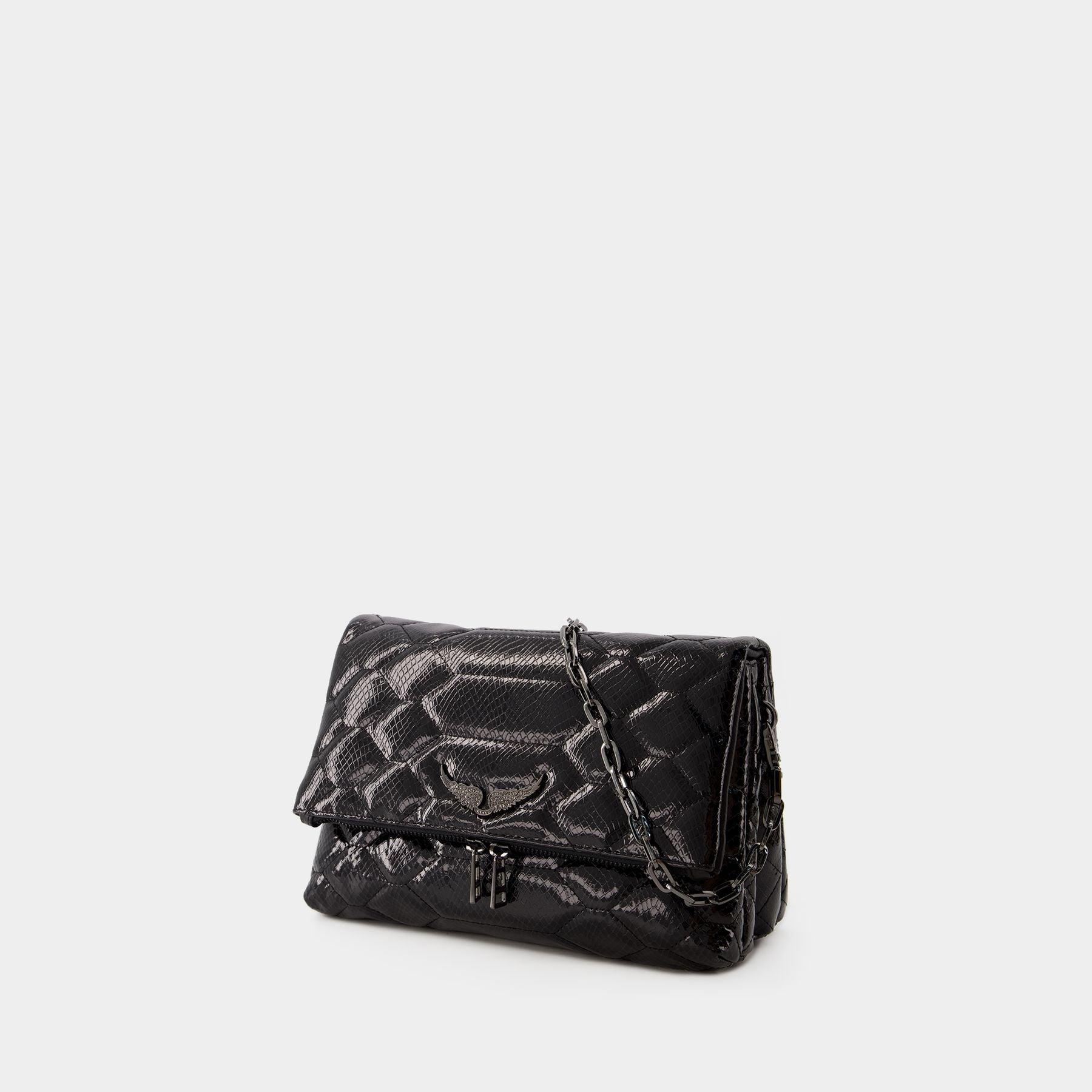 Hobo Rocky XL bag - Zadig & Voltaire - Leather - Black Pony-style calfskin  ref.1018928 - Joli Closet