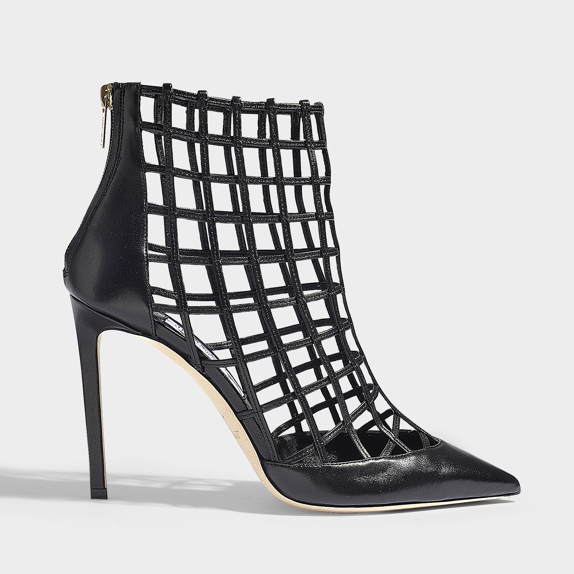 jimmy choo caged booties