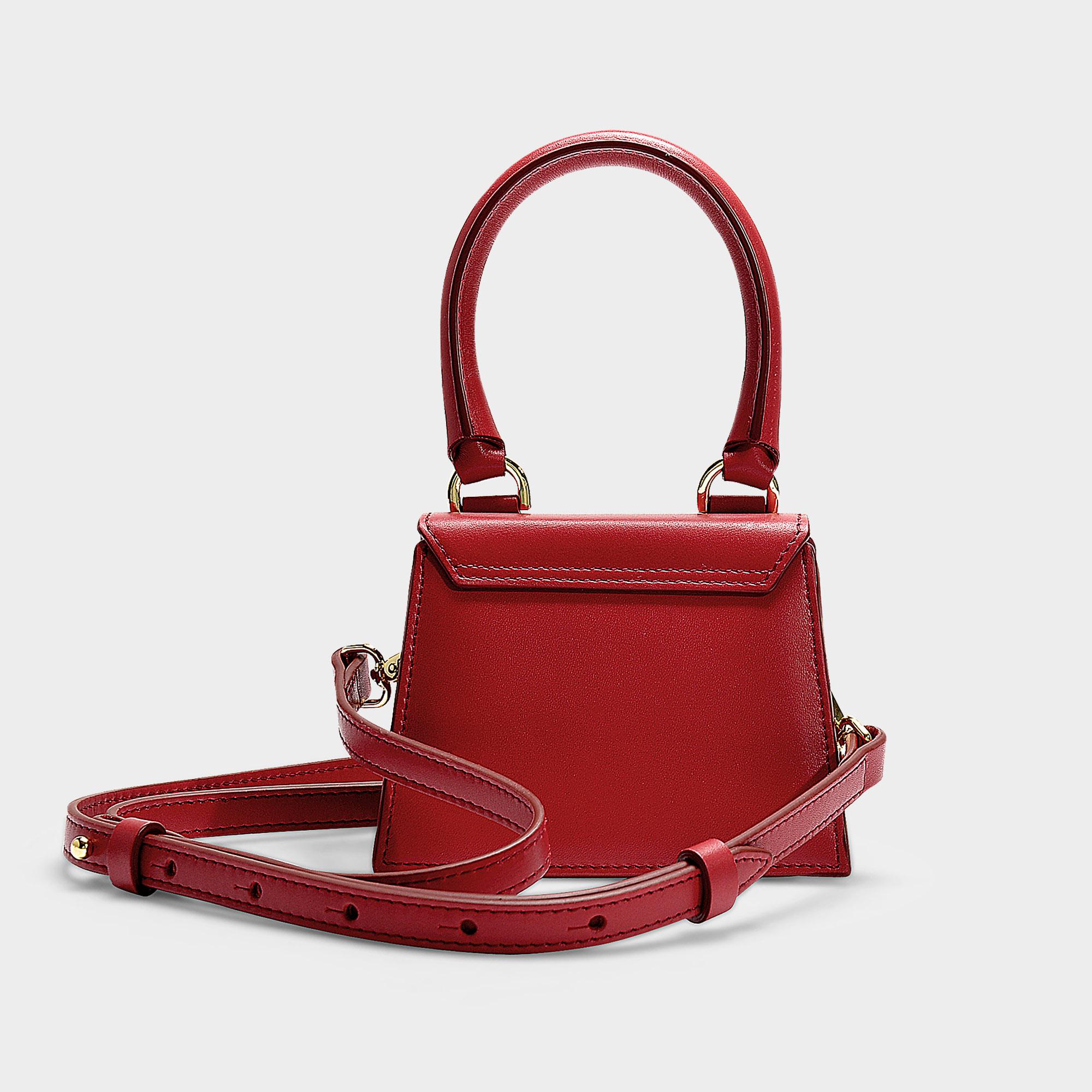 Jacquemus Leather Le Chiquita Bag In Red Calfskin Lyst
