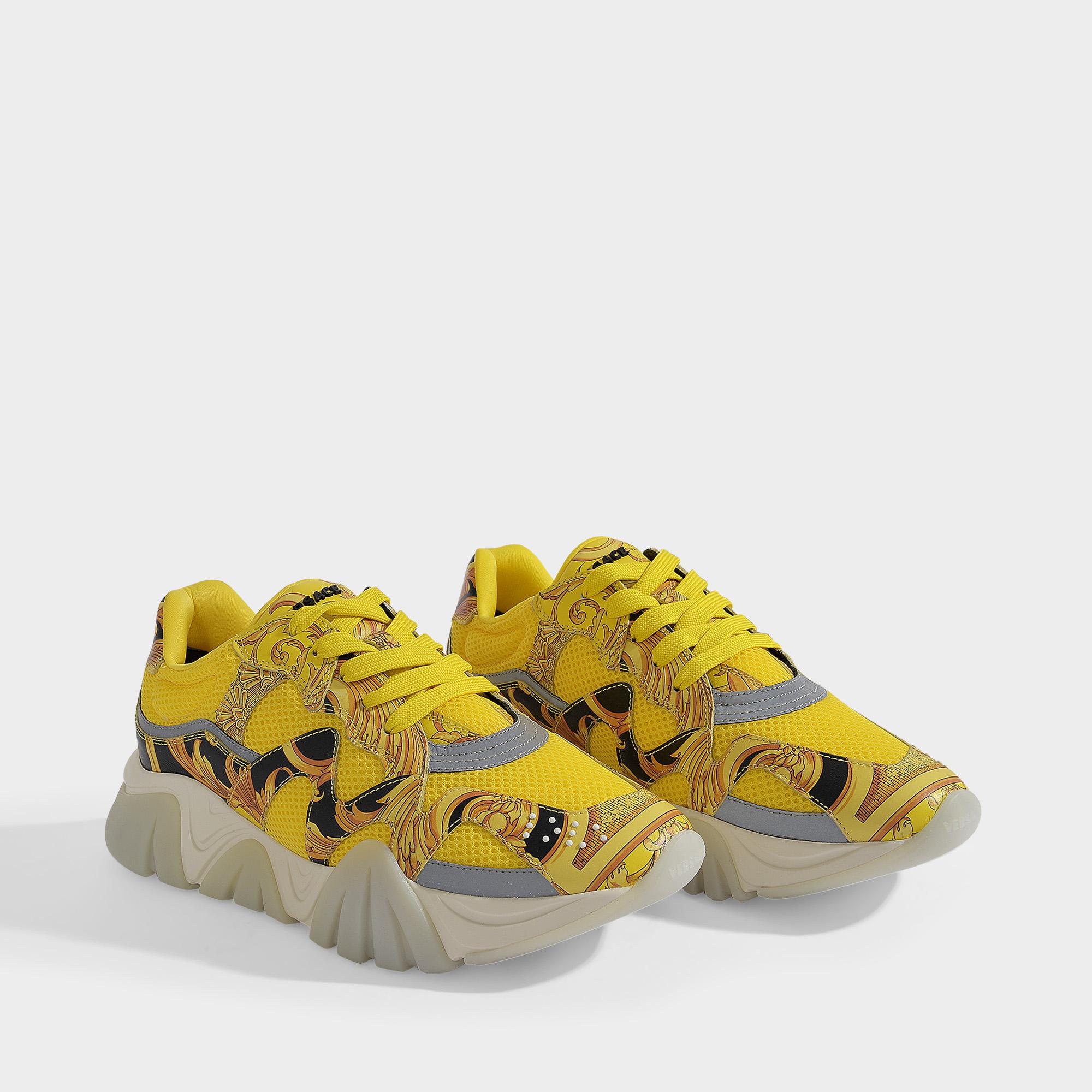 versace yellow sneakers