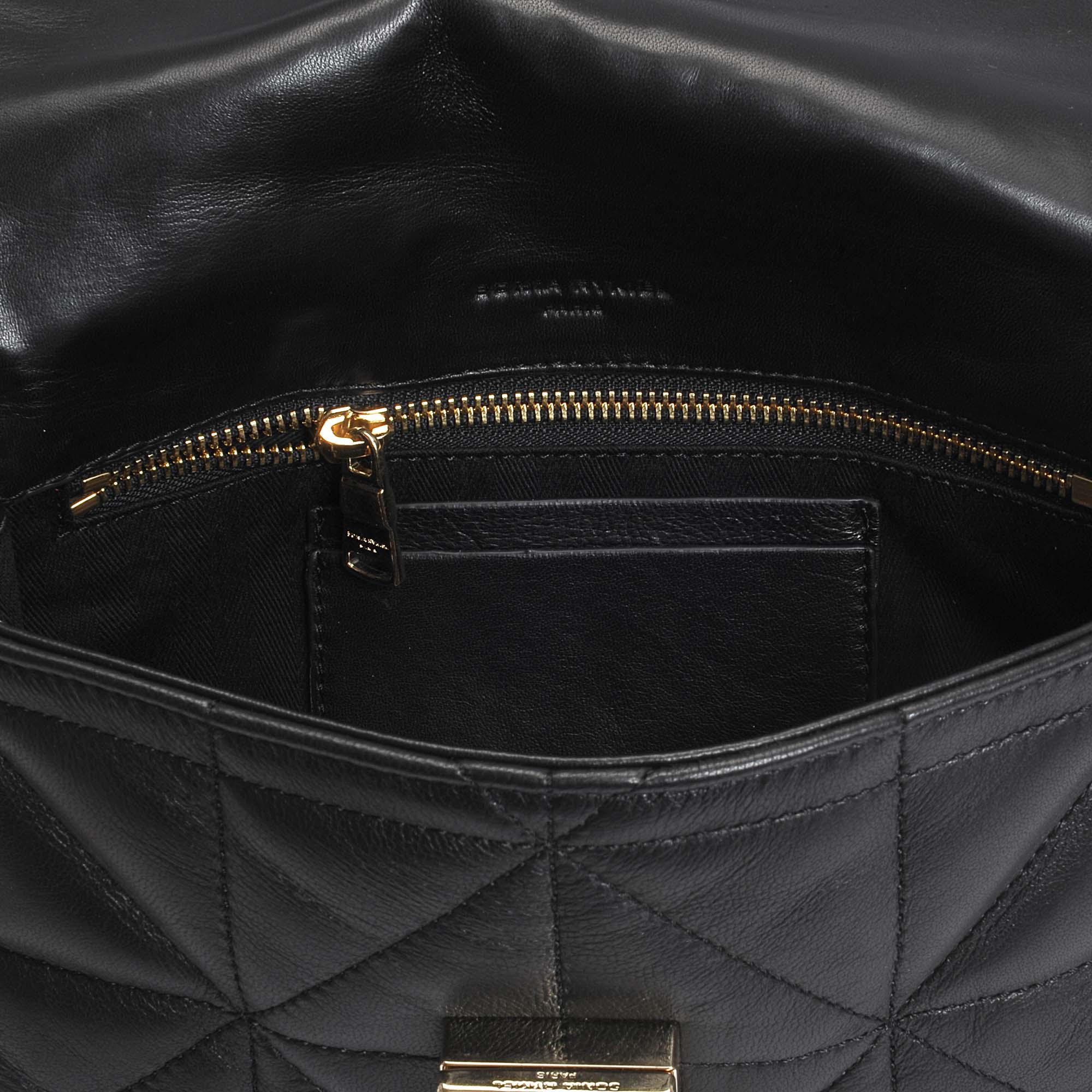 Sonia Rykiel Le Copain Medium Bag In Black Quilted Nappa | Lyst