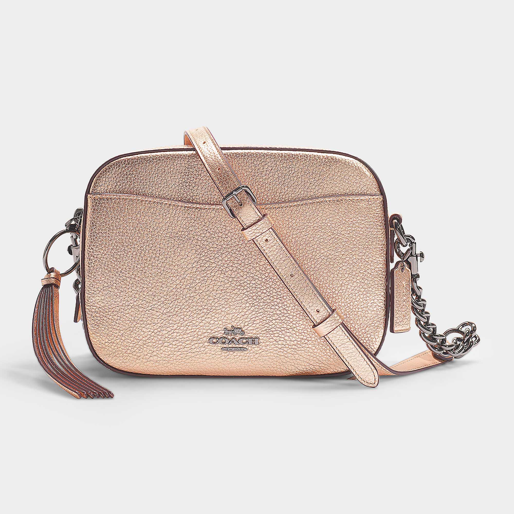 camera bag black leather