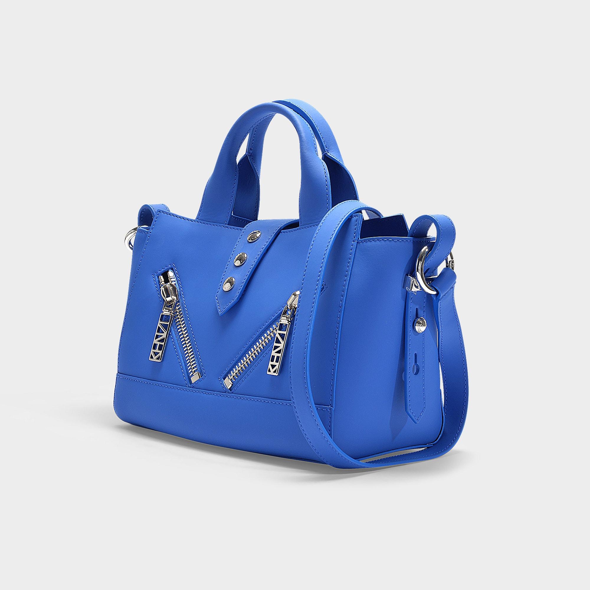 KENZO Kalifornia Mini Bag In Cobalt Split Leather in Blue | Lyst